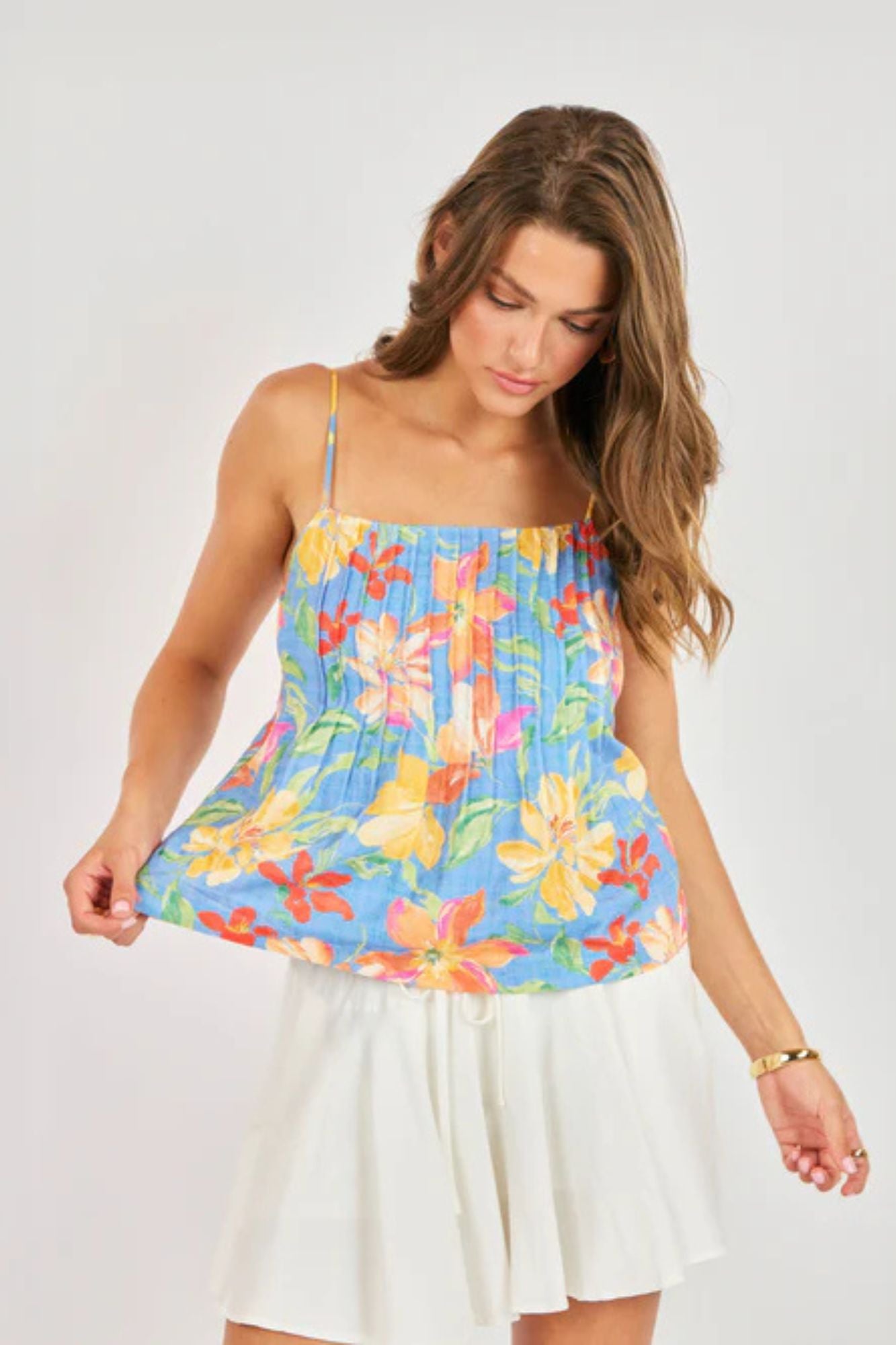 Beach Cowgirl Pleated Cami