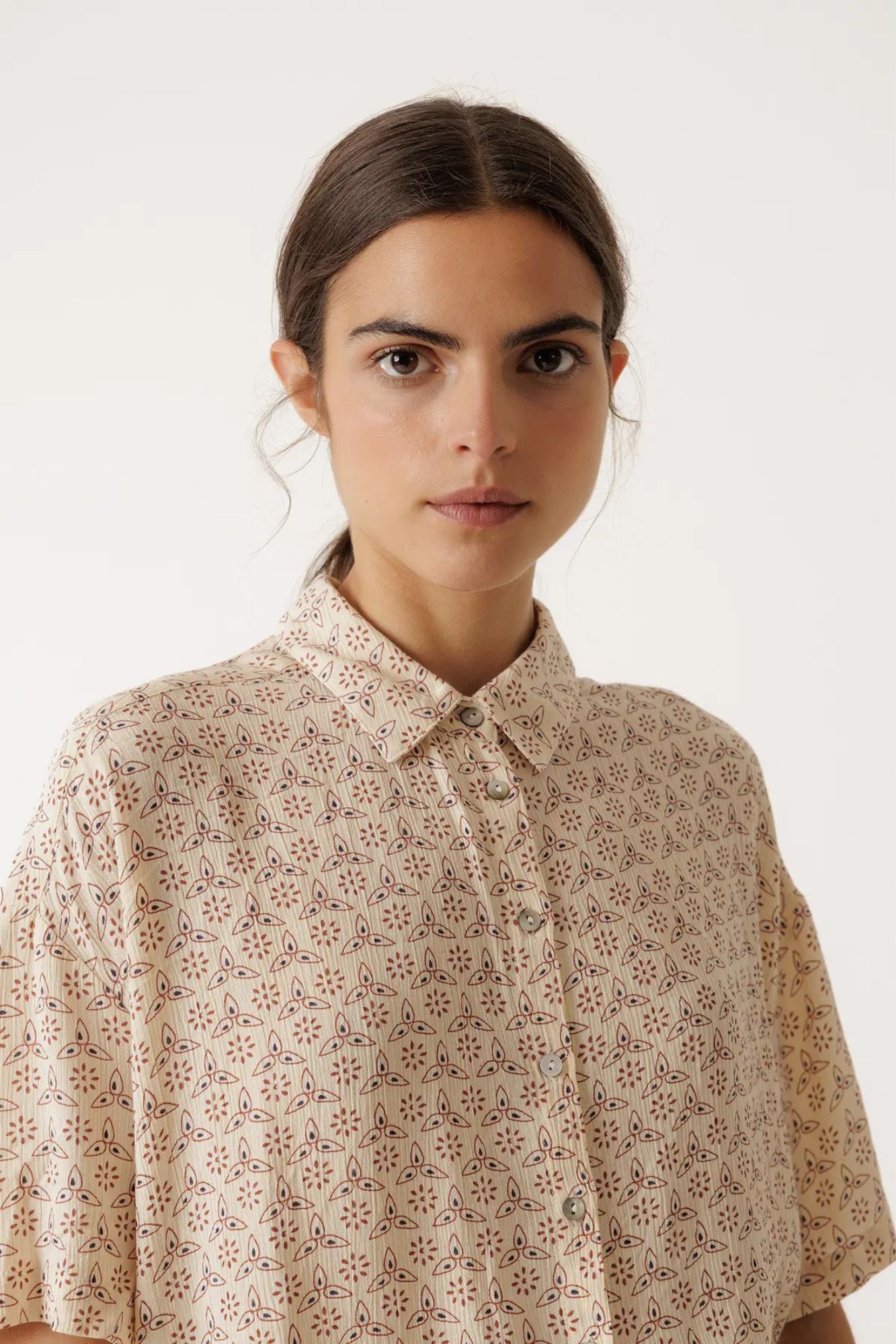 Oversize Block Print Shirt