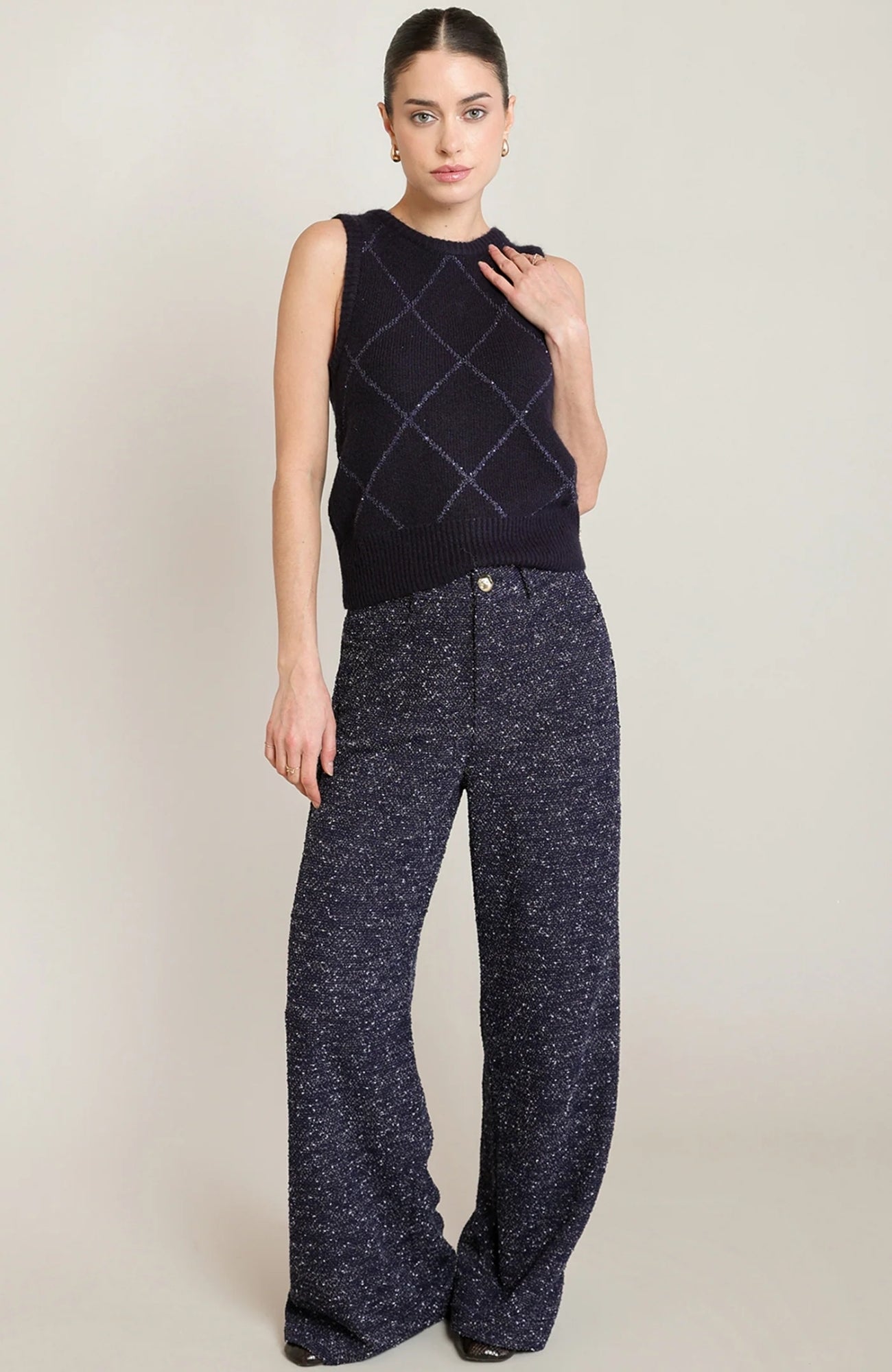 Sequin Sweater Vest