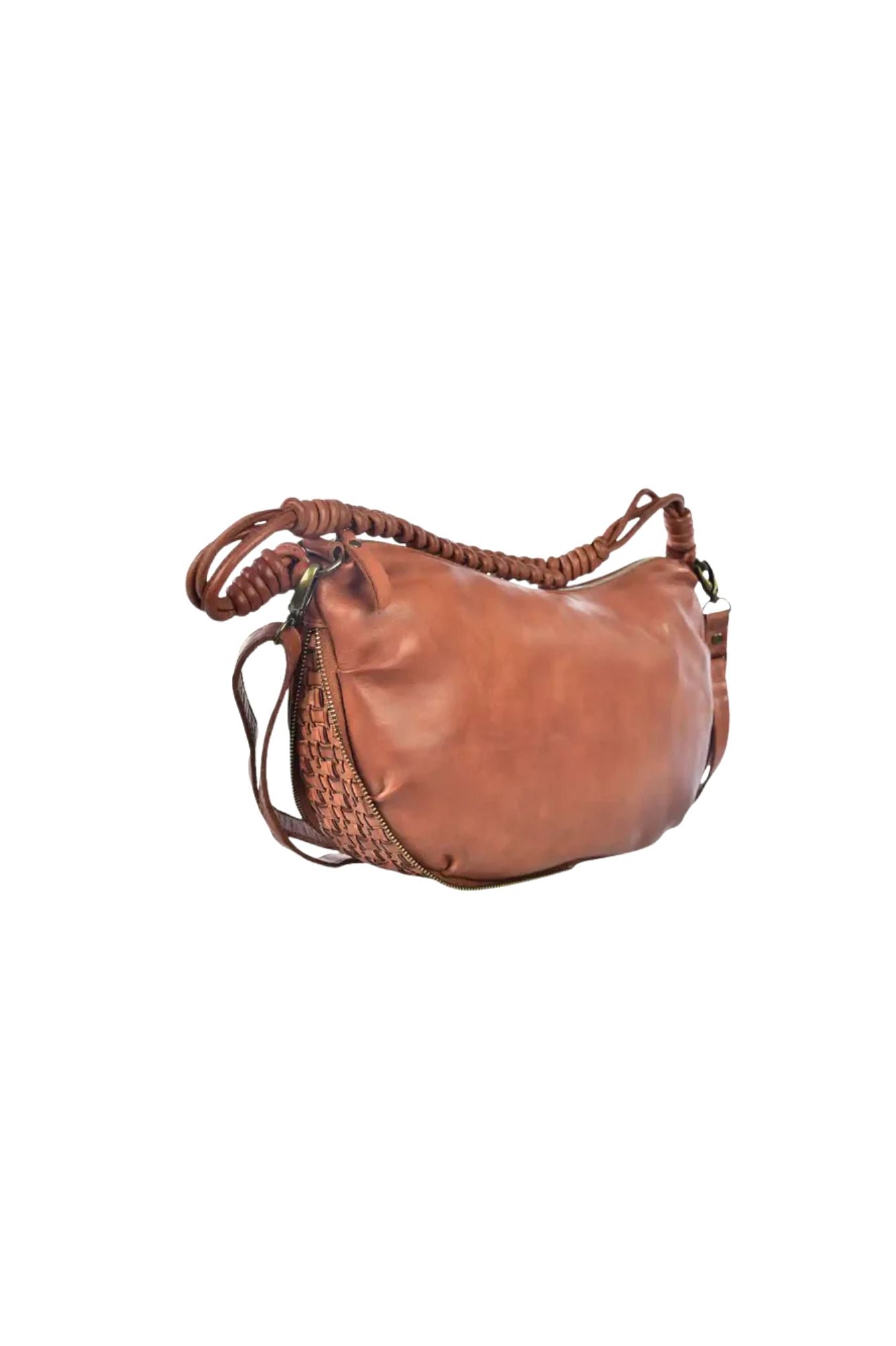 Luce Washed Leather Hobo Bag