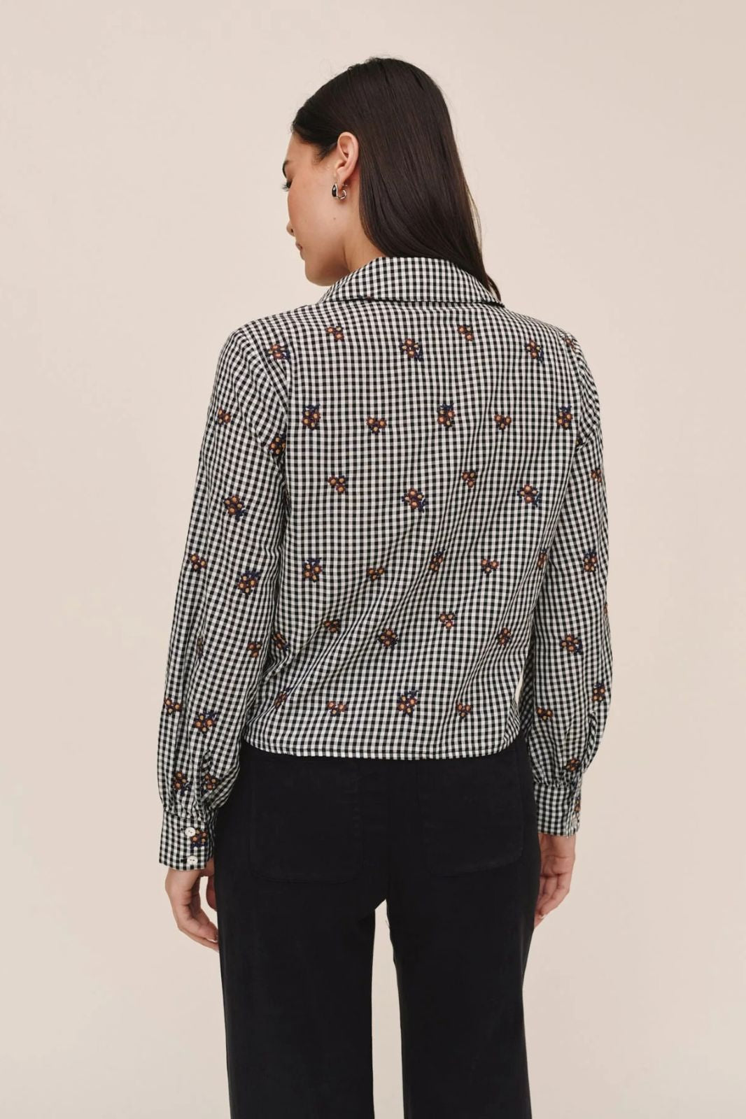 Long Sleeve Crop Button Down