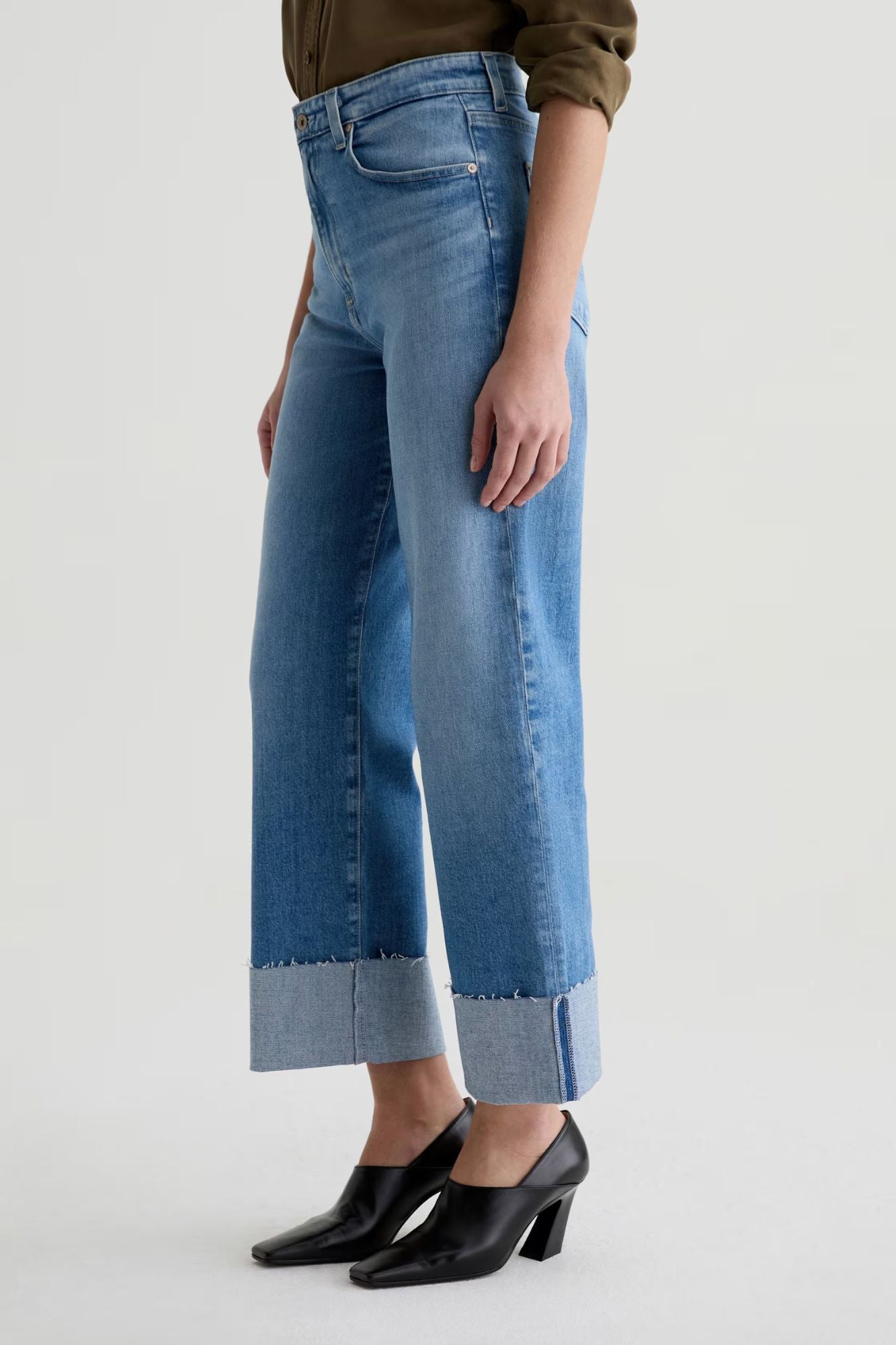 Kora Ankle Cuffed High-Rise Wide Leg