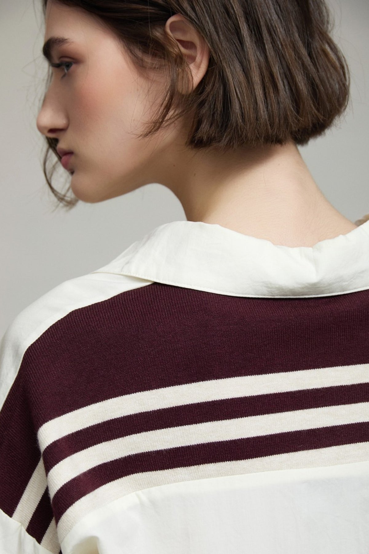 Shirt with Contrast Cuffs