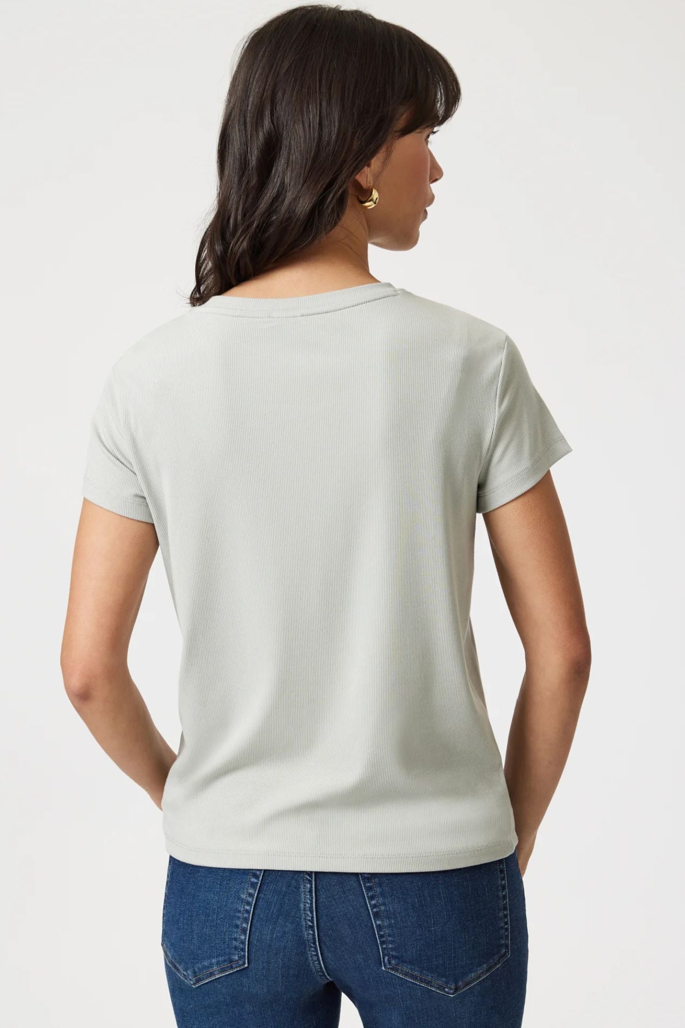 Luxe Touch Tencel Ribbed T-Shirt