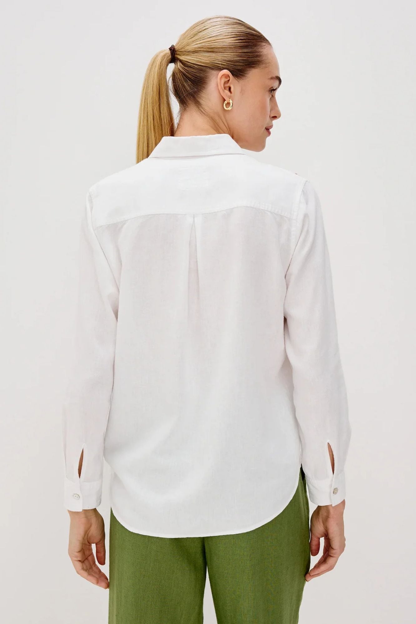 Samar White Palm Shirt