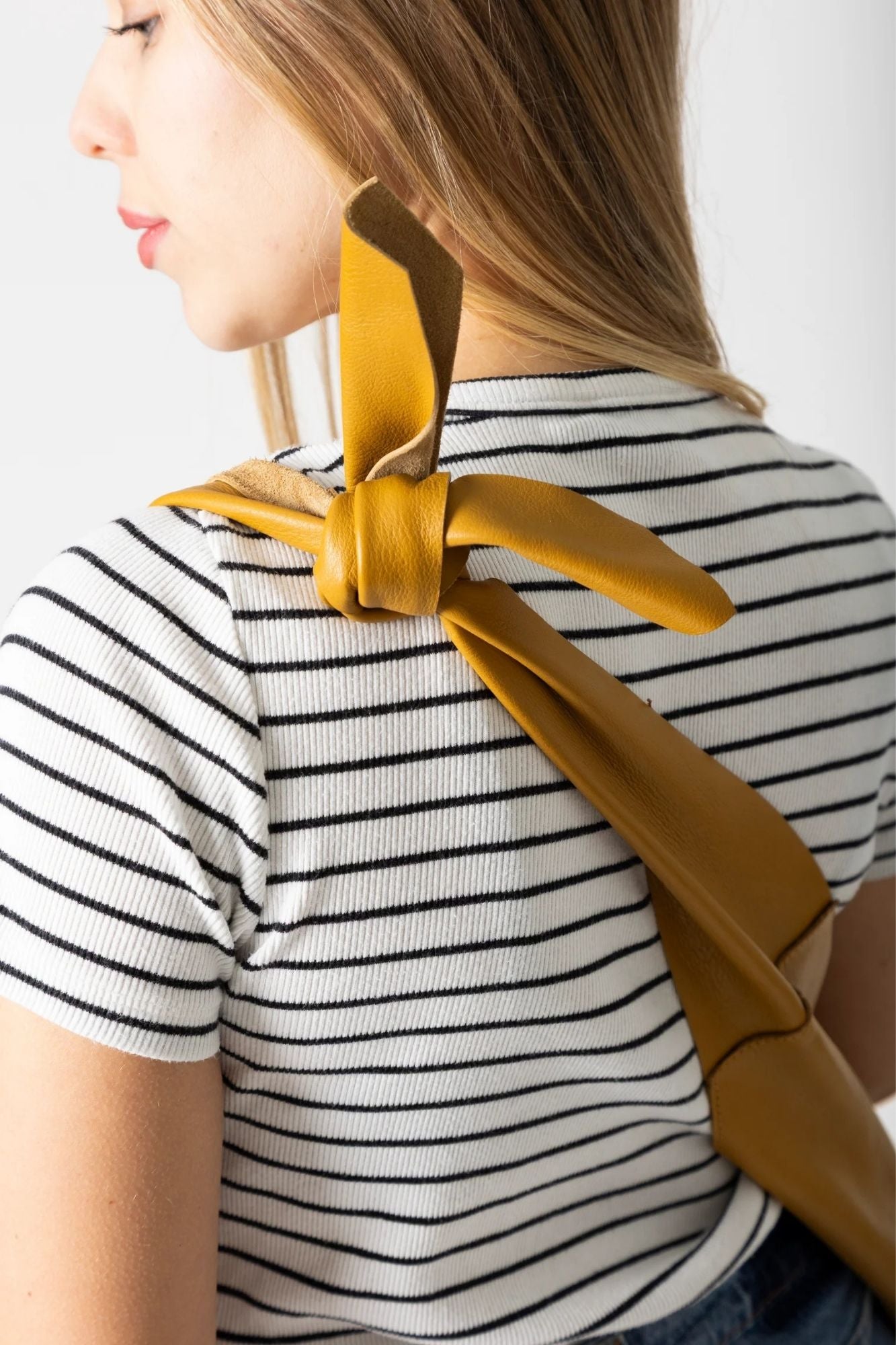 Knot Leather Shoulder Bag