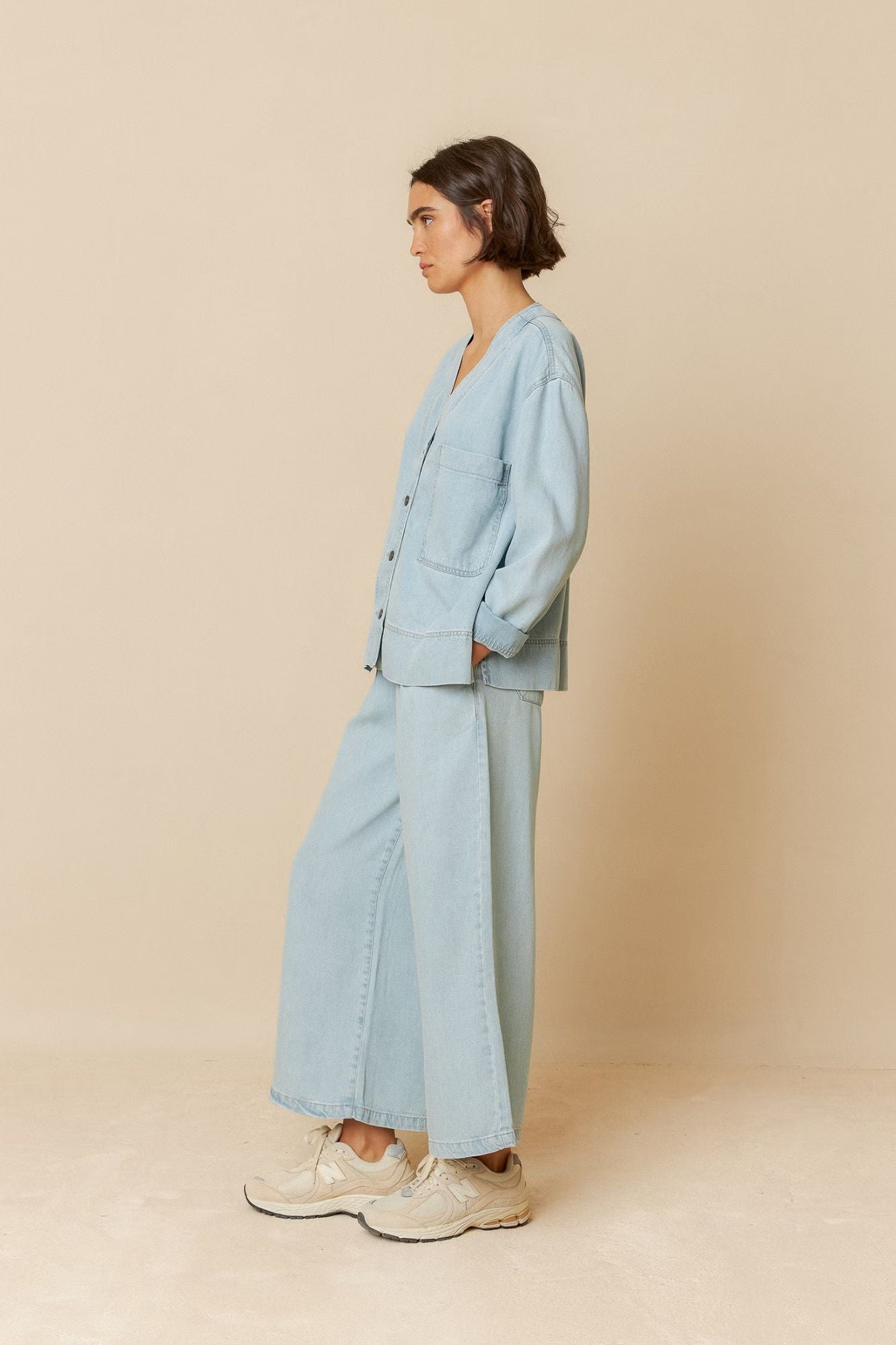 Denim - Effect Overshirt