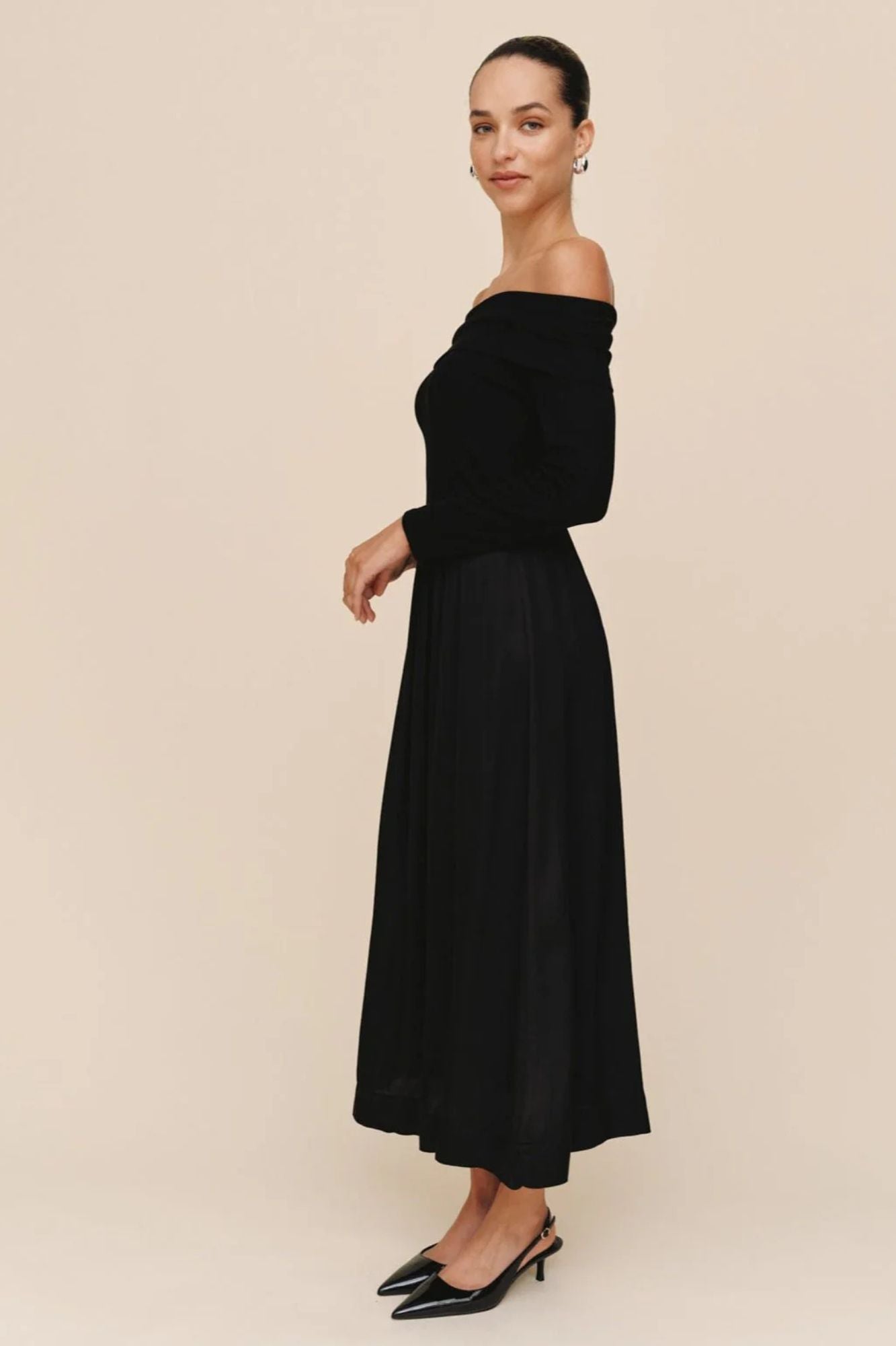 Bracelet Length Off Shoulder Dress