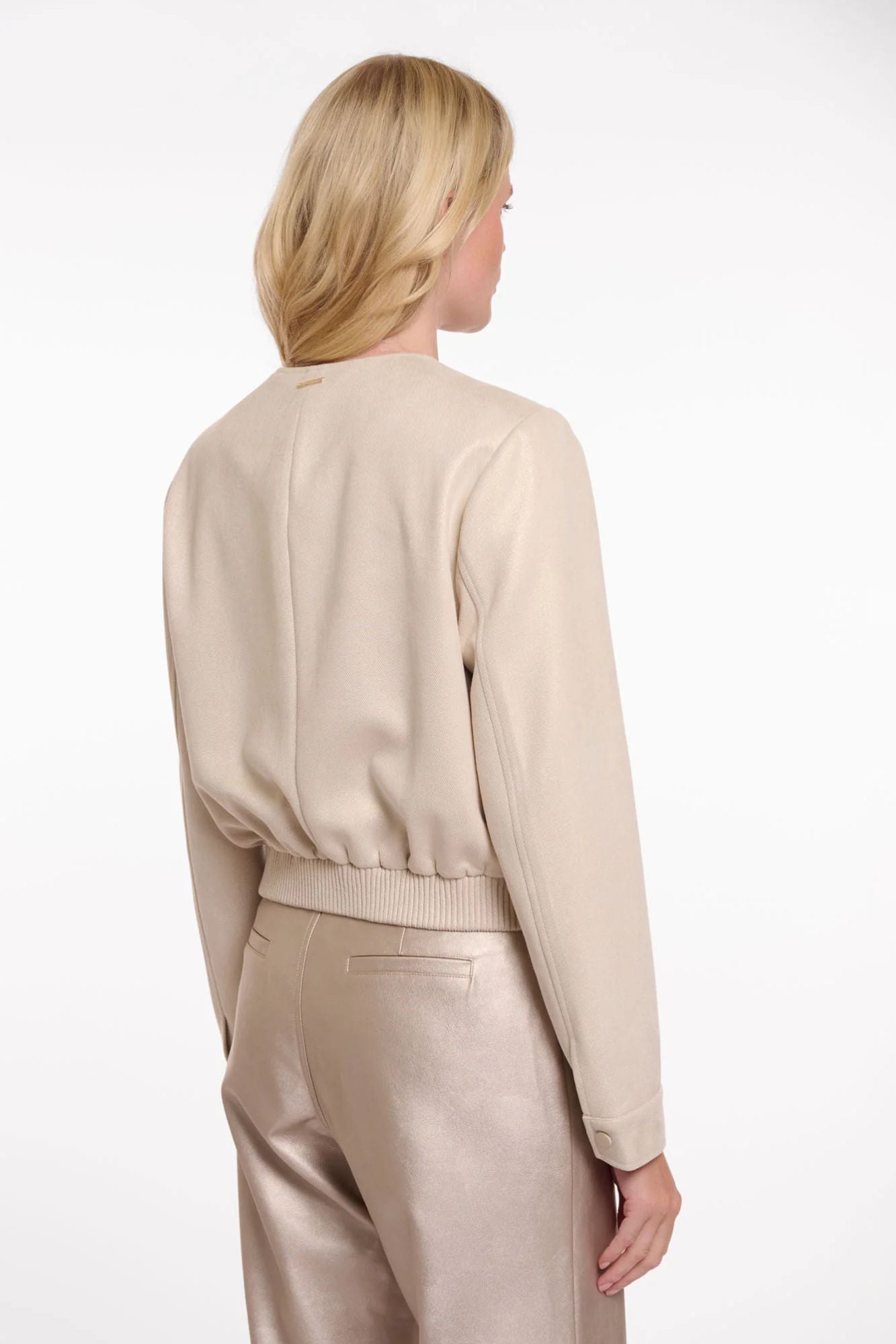 Hevi Cropped Bomber Jacket