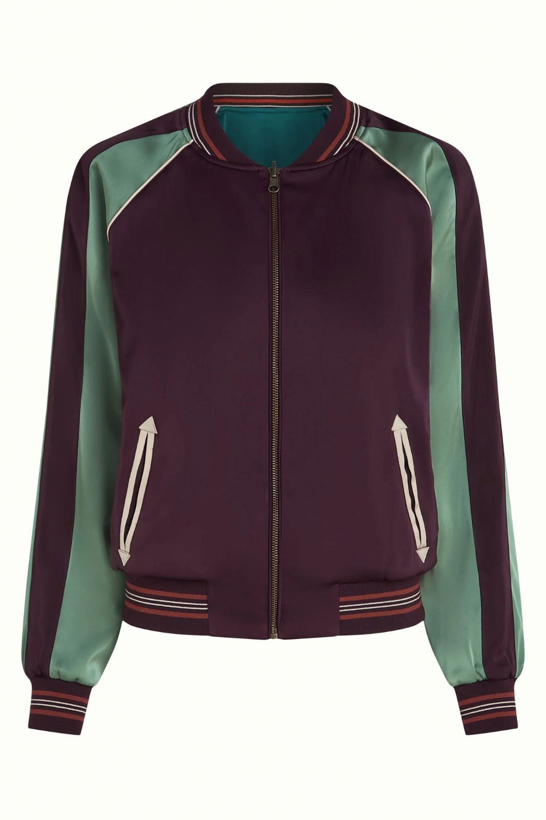 Satin Bomber Jacket