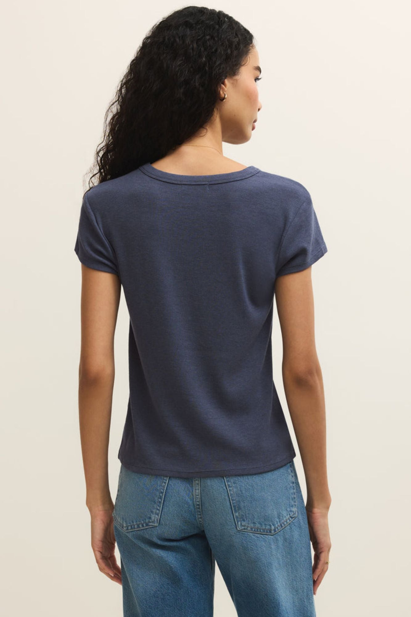 Ranae Rib Short Sleeve Top