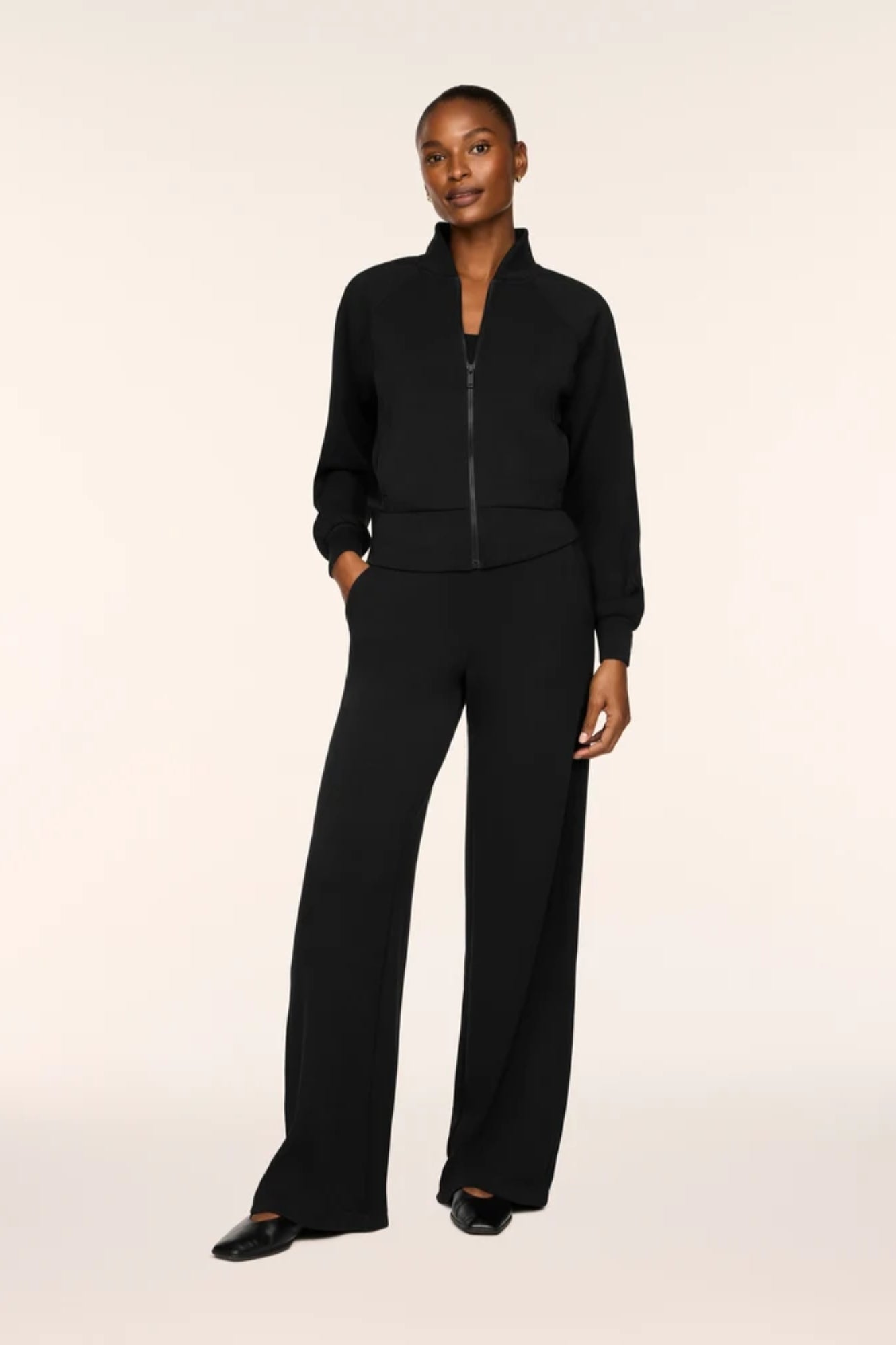 Pintuck Track Jacket
