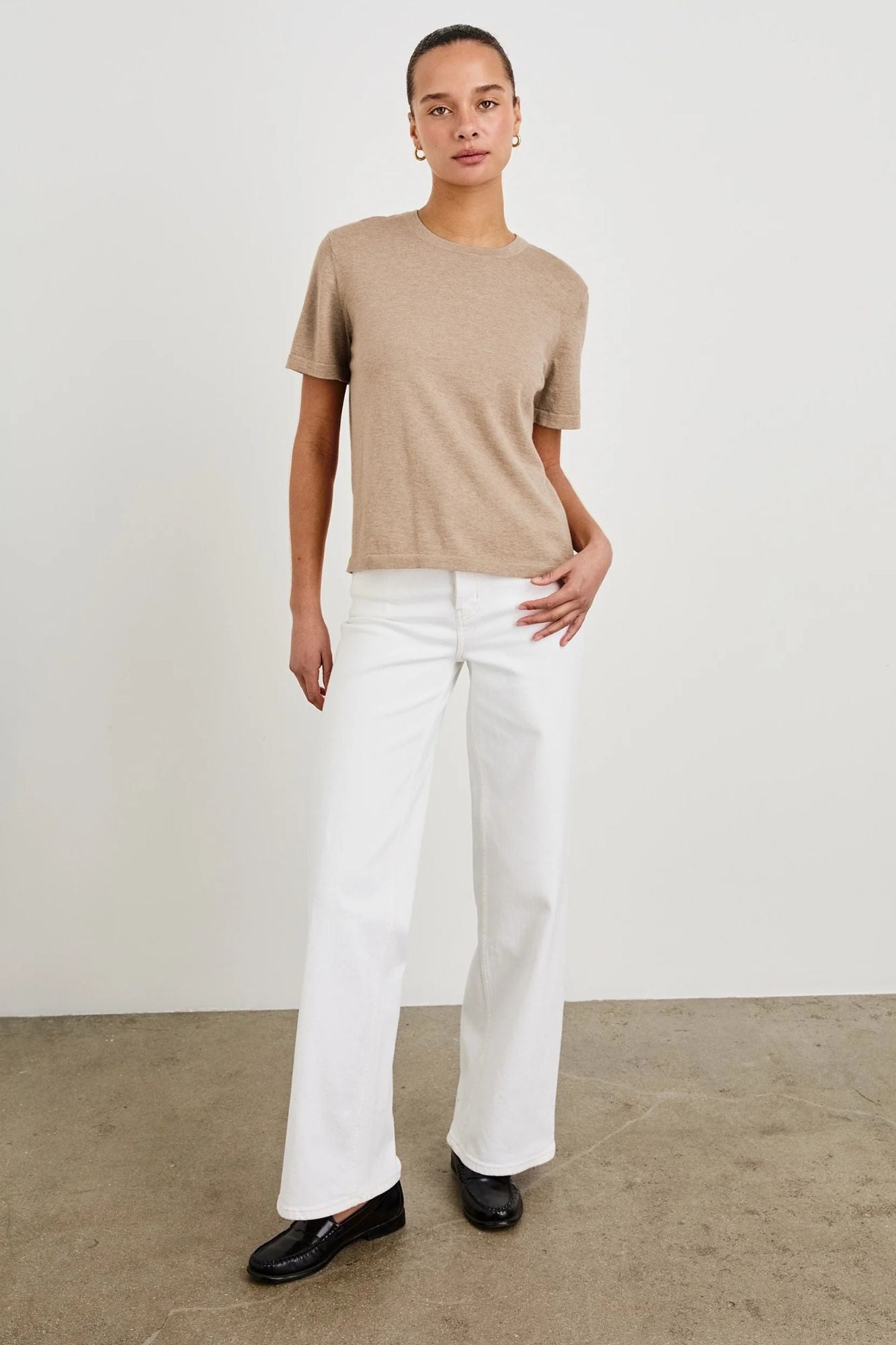 Cotton Cashmere Short Sleeve Tee