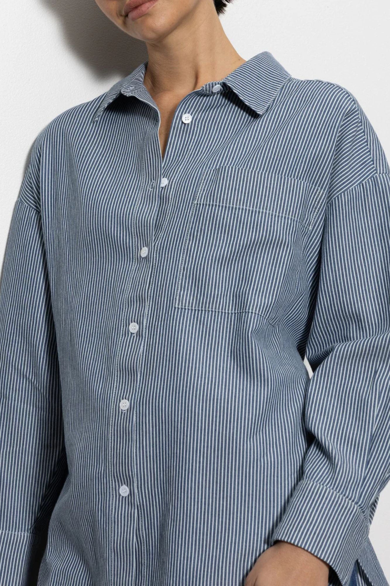 Boyfriend Tie Back Shirt