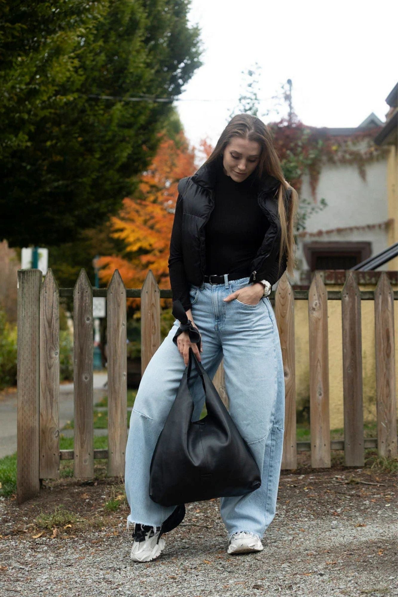 Knot Leather Shoulder Bag