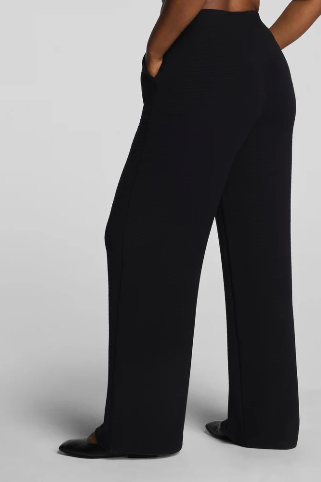 French Rib Wide Leg Pant