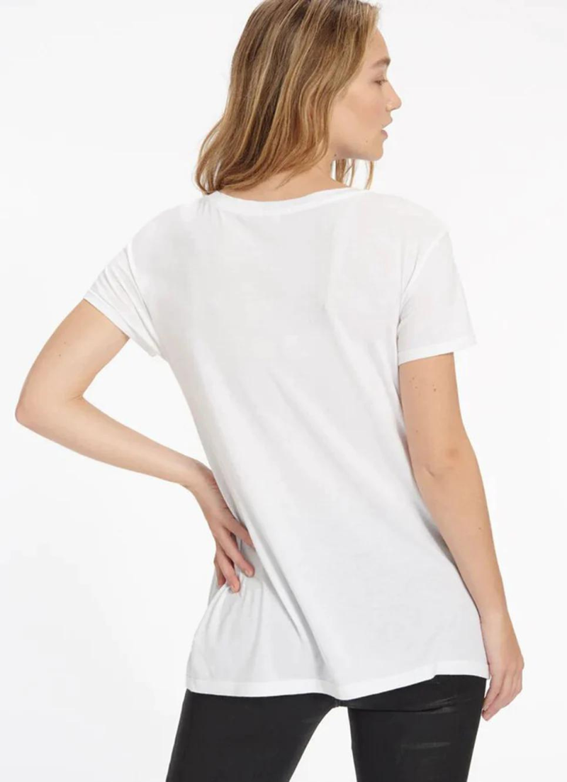 T-shirt en jersey à col en V Sirene