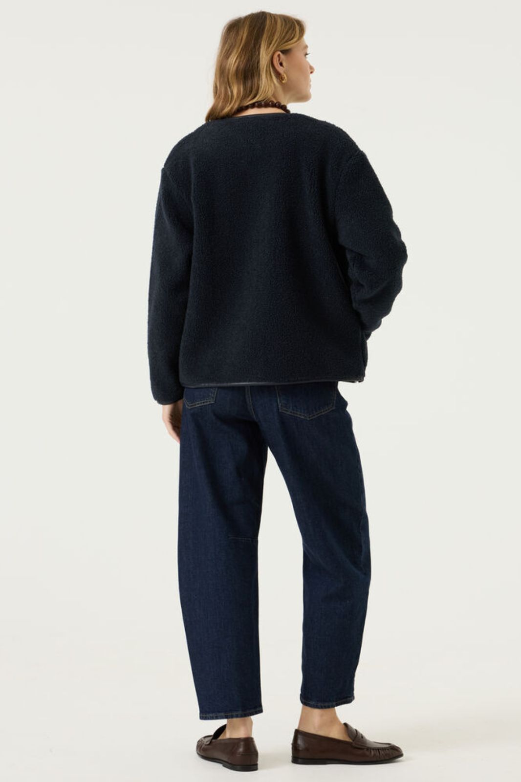 Dark Blue Teddy Jacket