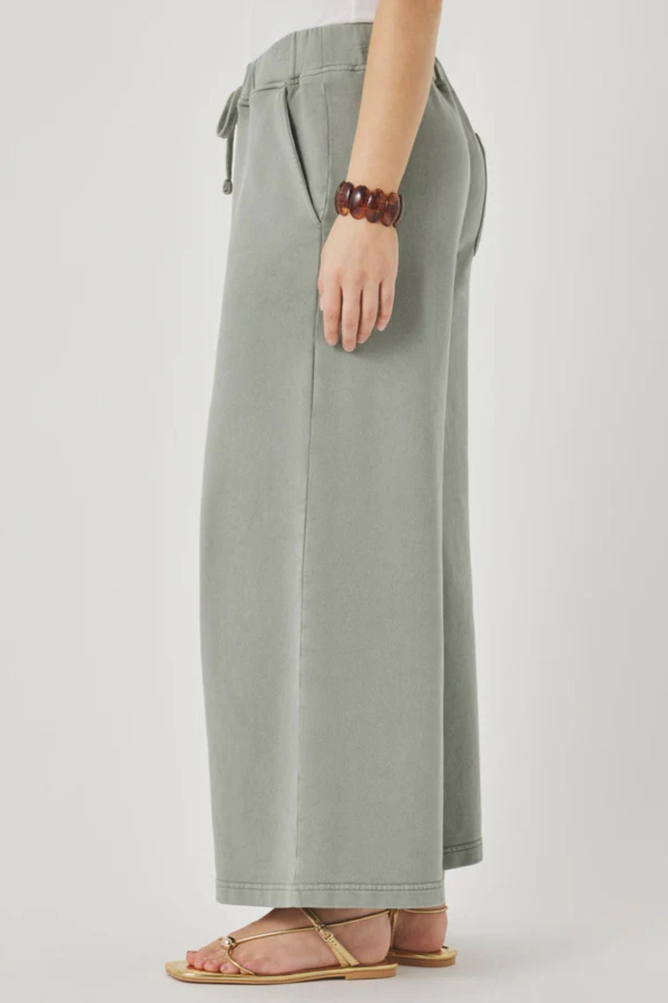 Greta Terry Crop Pant