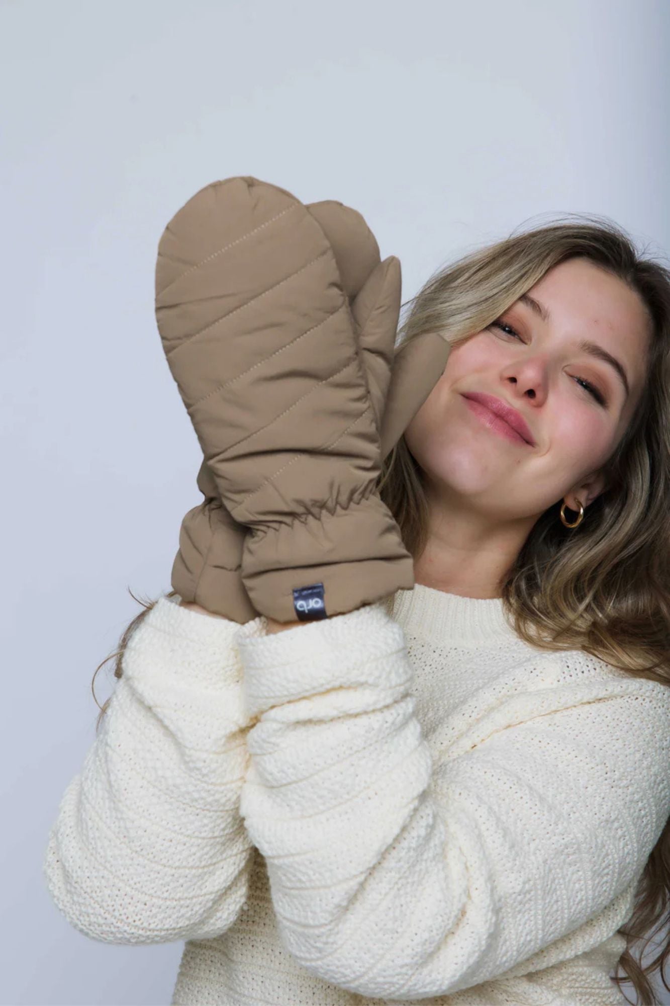 Let It Snow Puffer Mittens