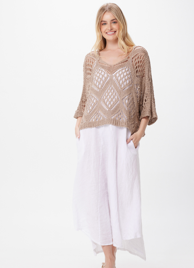 Lottie Crochet Batwing Sweater