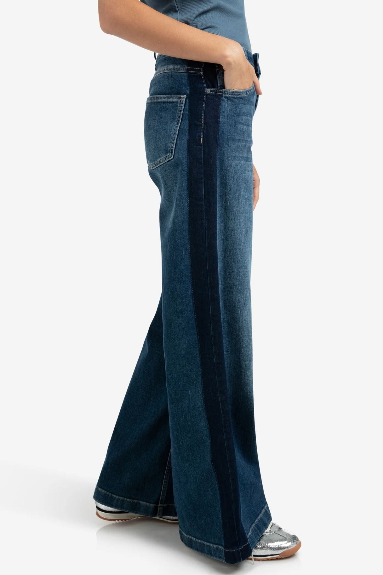 High Waisted Denim With Tape