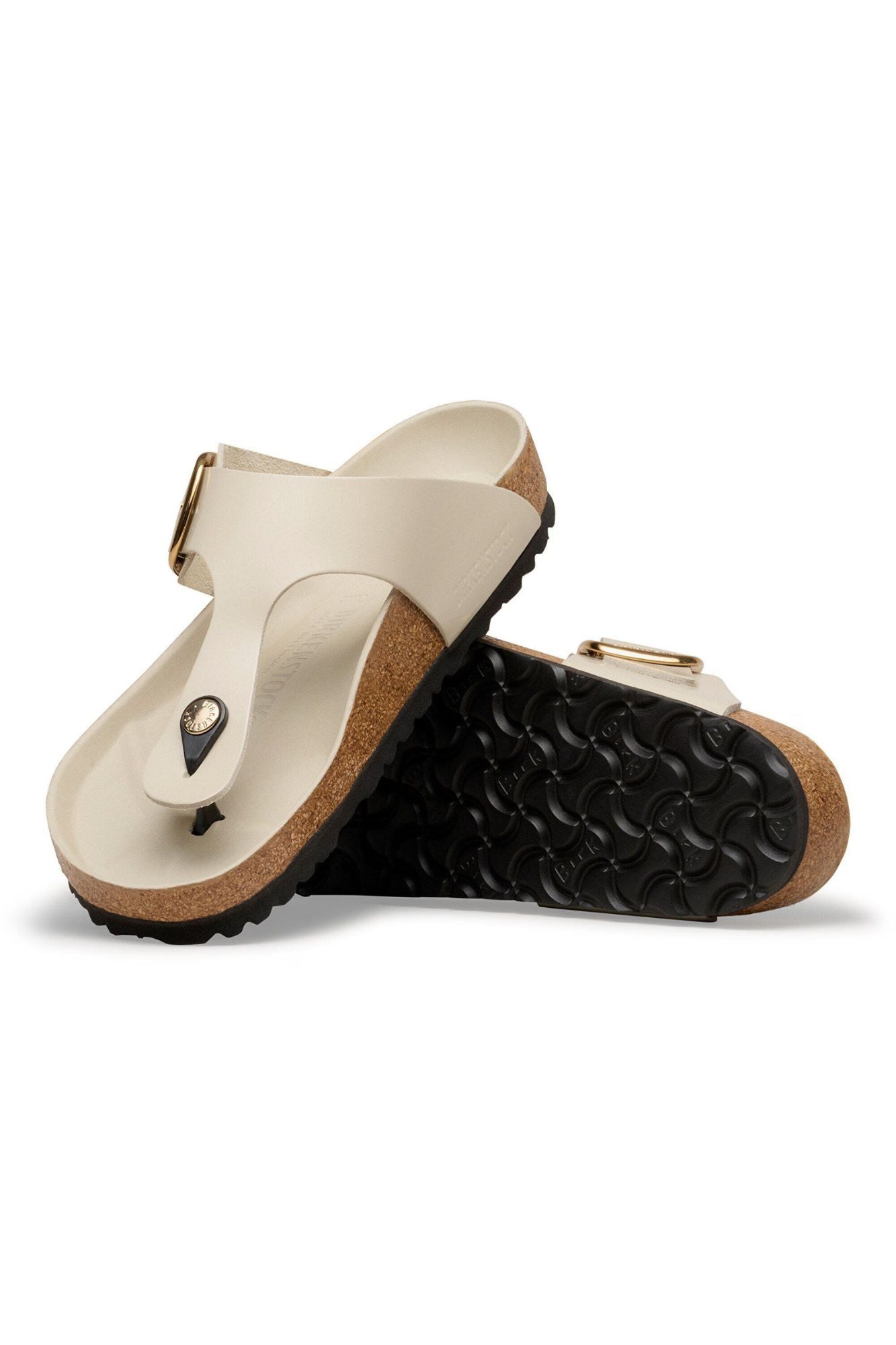 Gizeh Big Buckle Natural Leather Patent