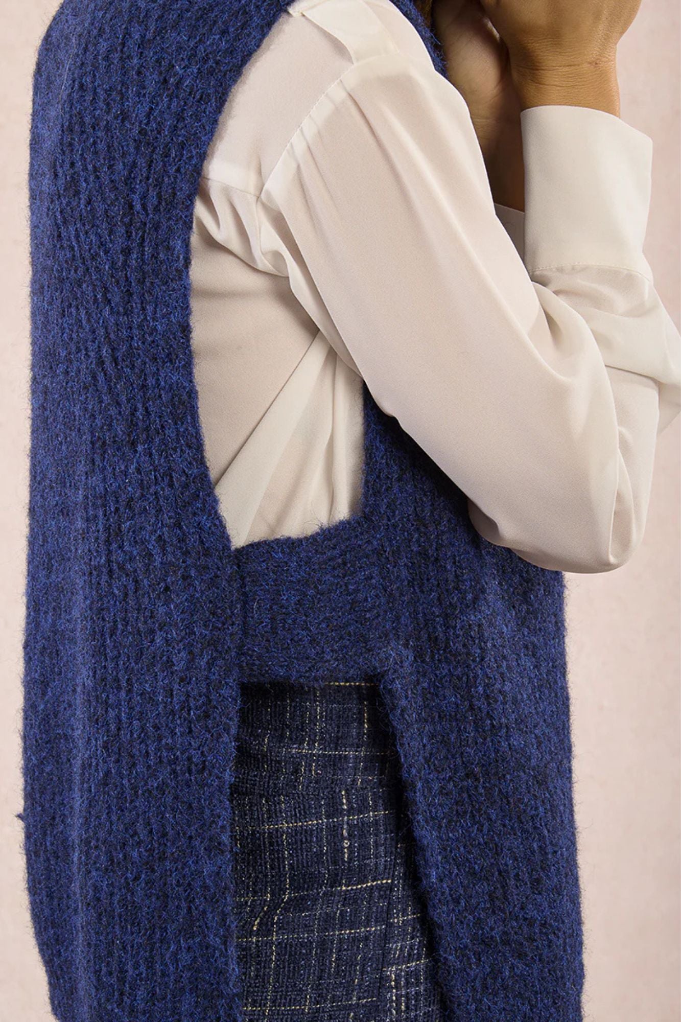 Marine Sleeveless Turtleneck