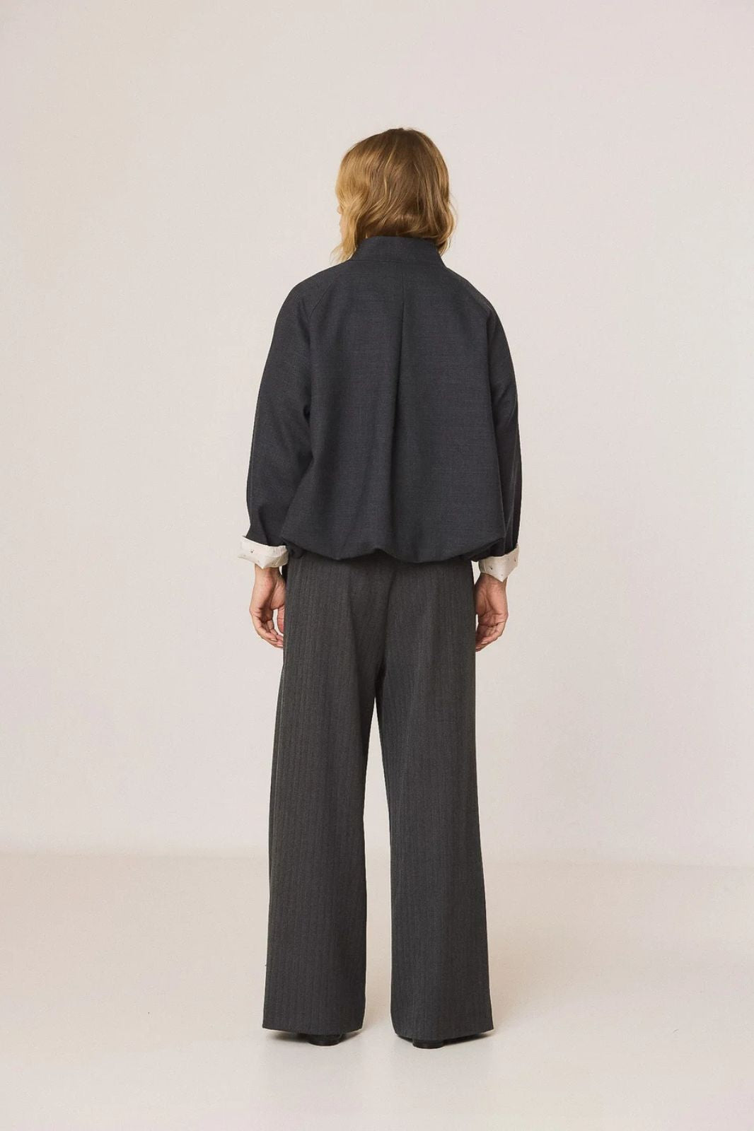 Jacket with Elastic Hem