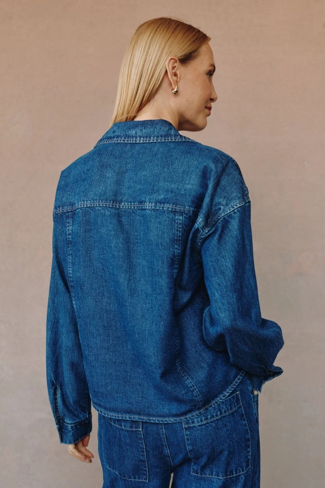 Seamed Flap Pocket Shacket