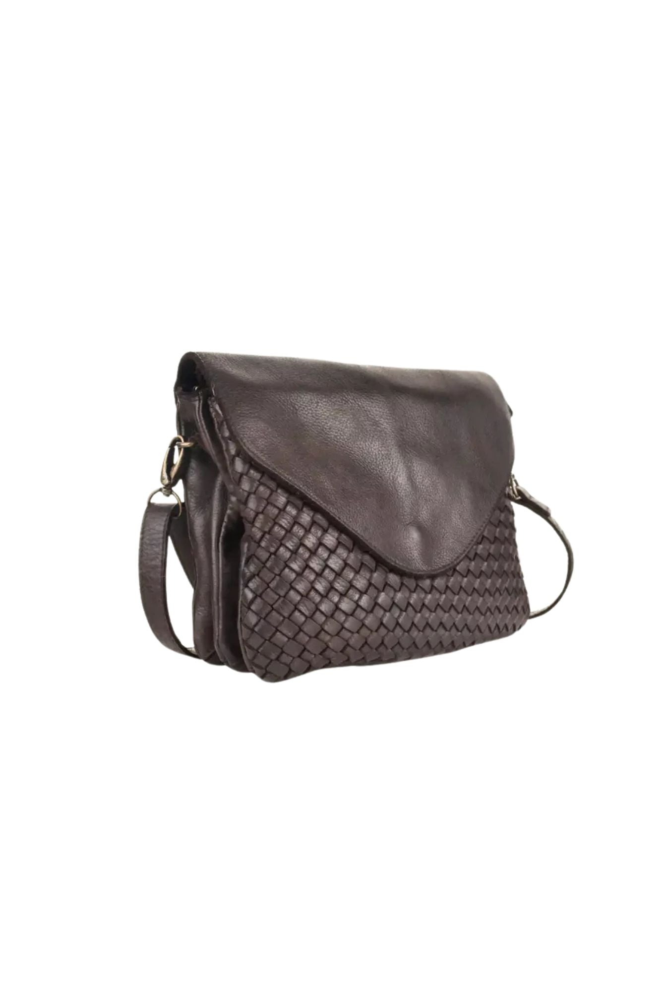 Amelie Woven Leather Crossbody/Clutch