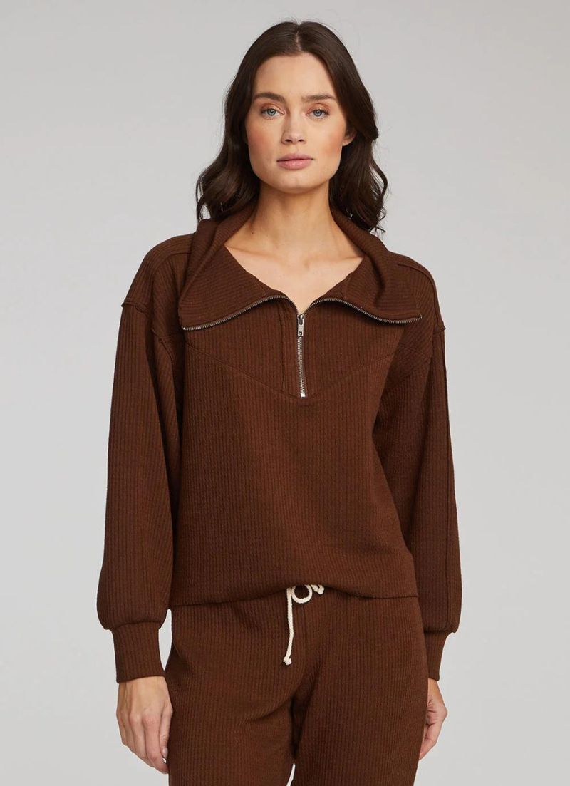 Pull demi-zippé