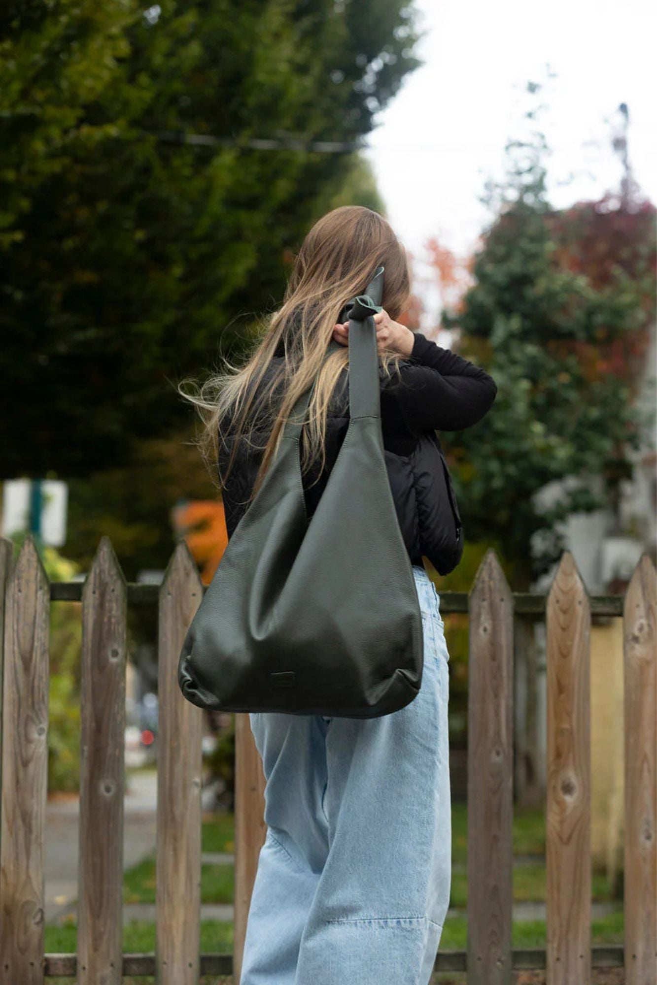 Knot Leather Shoulder Bag