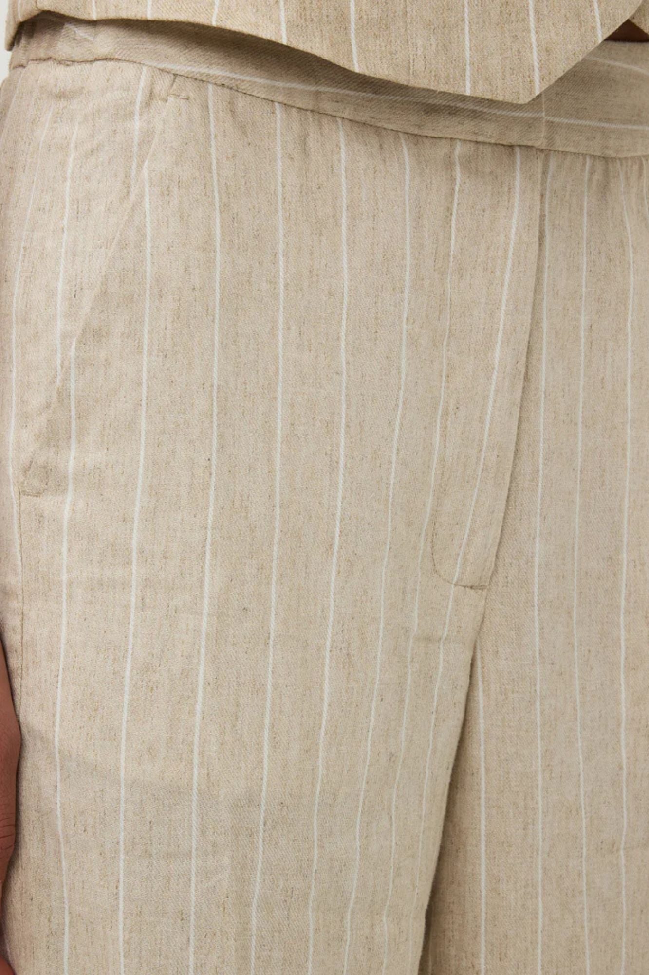 Trousers Linen Stripe