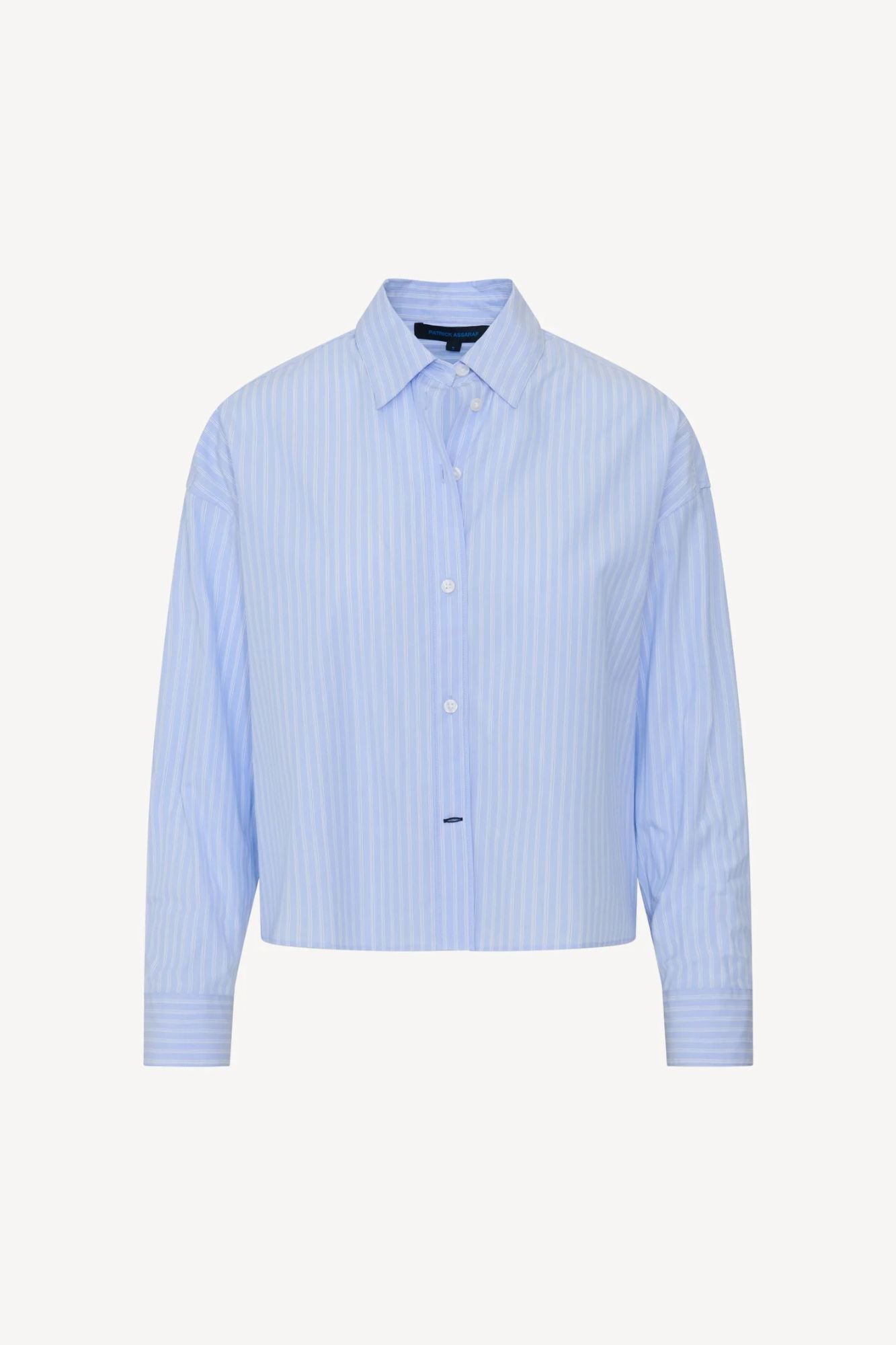 Cotton Stripe Boxy Shirt