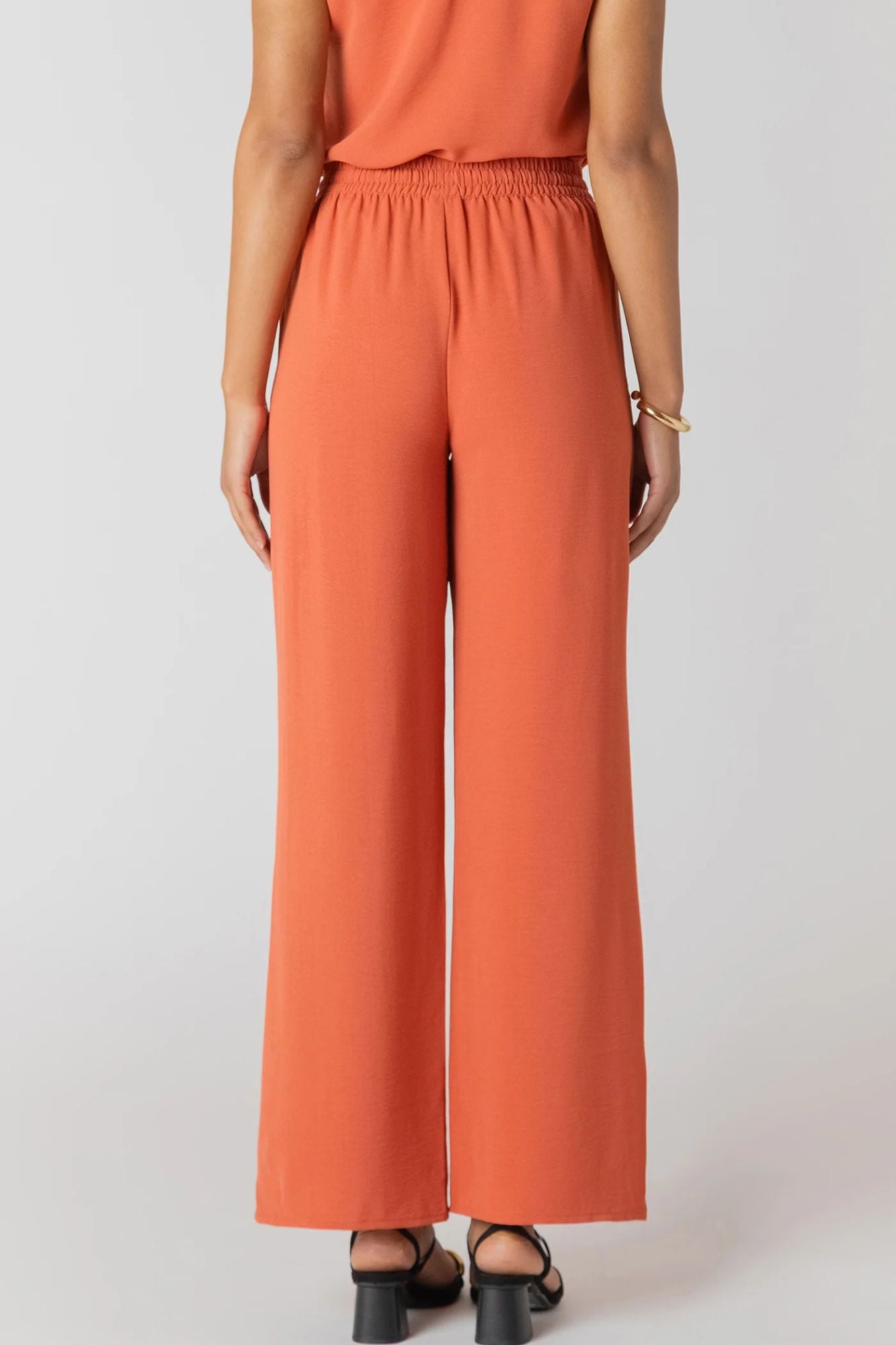 High Waist Flowy Wide Leg Pants