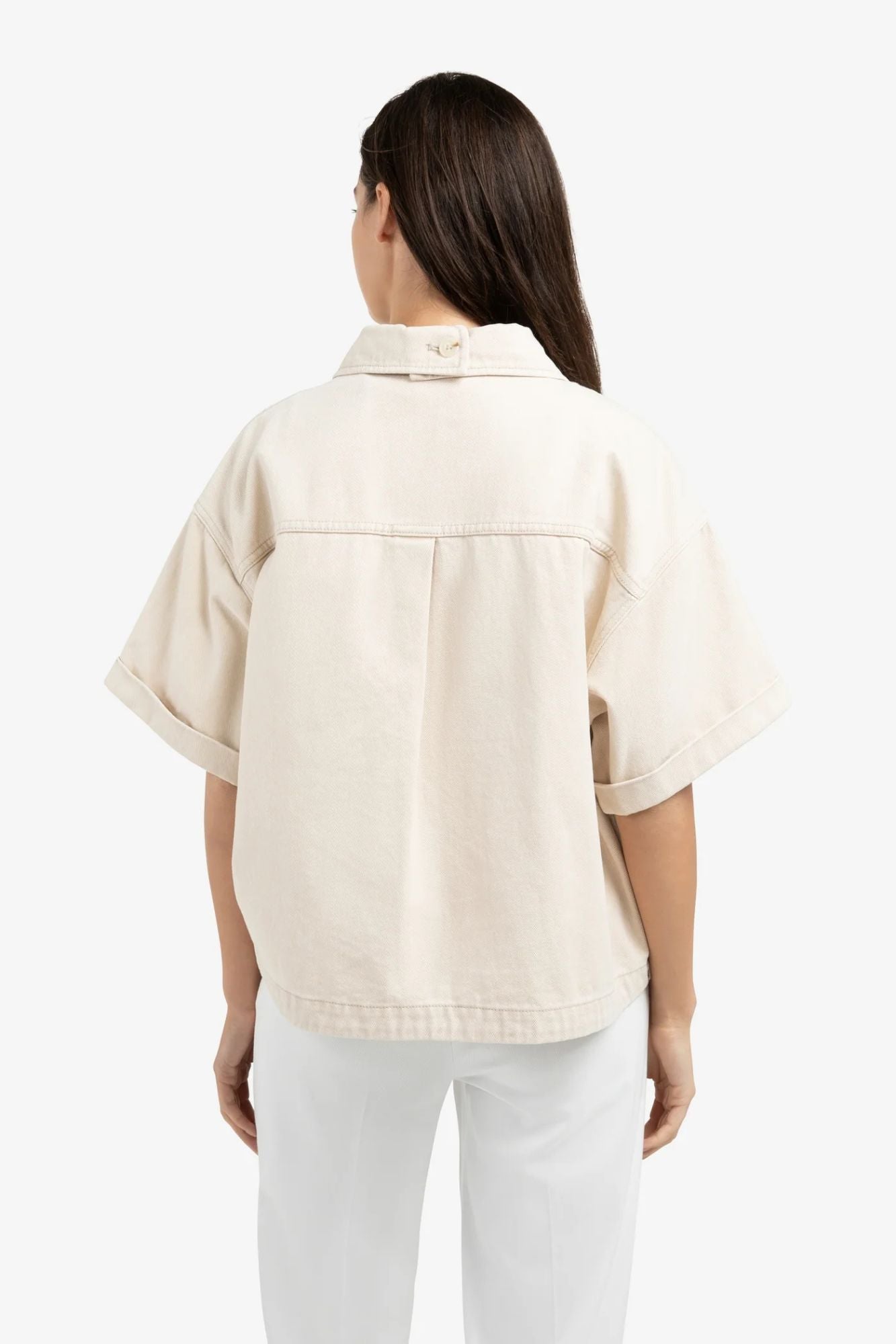 Denim Short Sleeve Jacket