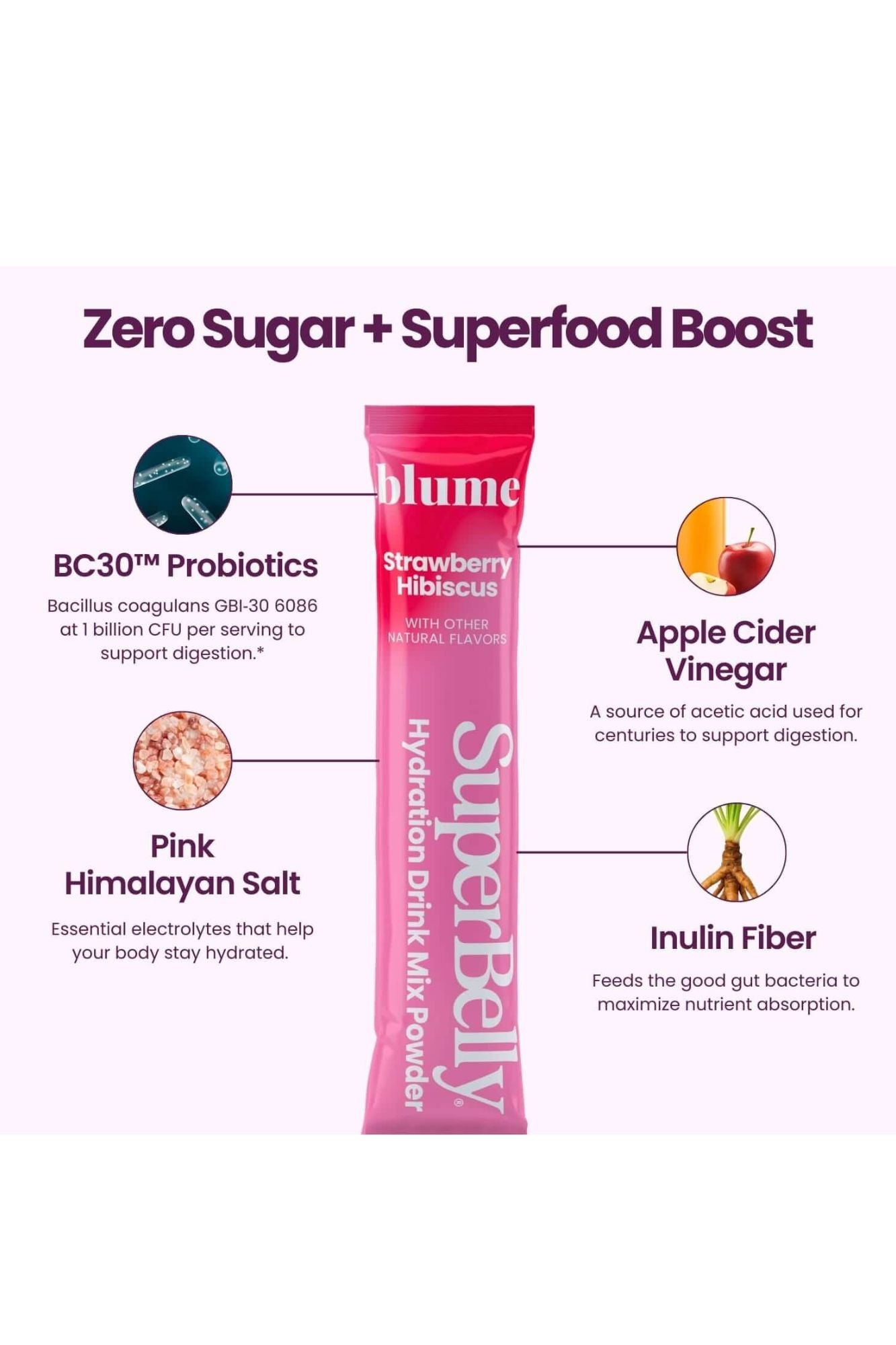 SuperBelly Strawberry Hibiscus