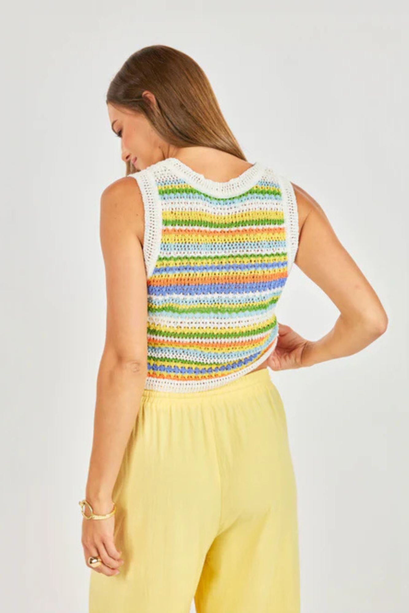 Sylvia Stripe Sweater Vest