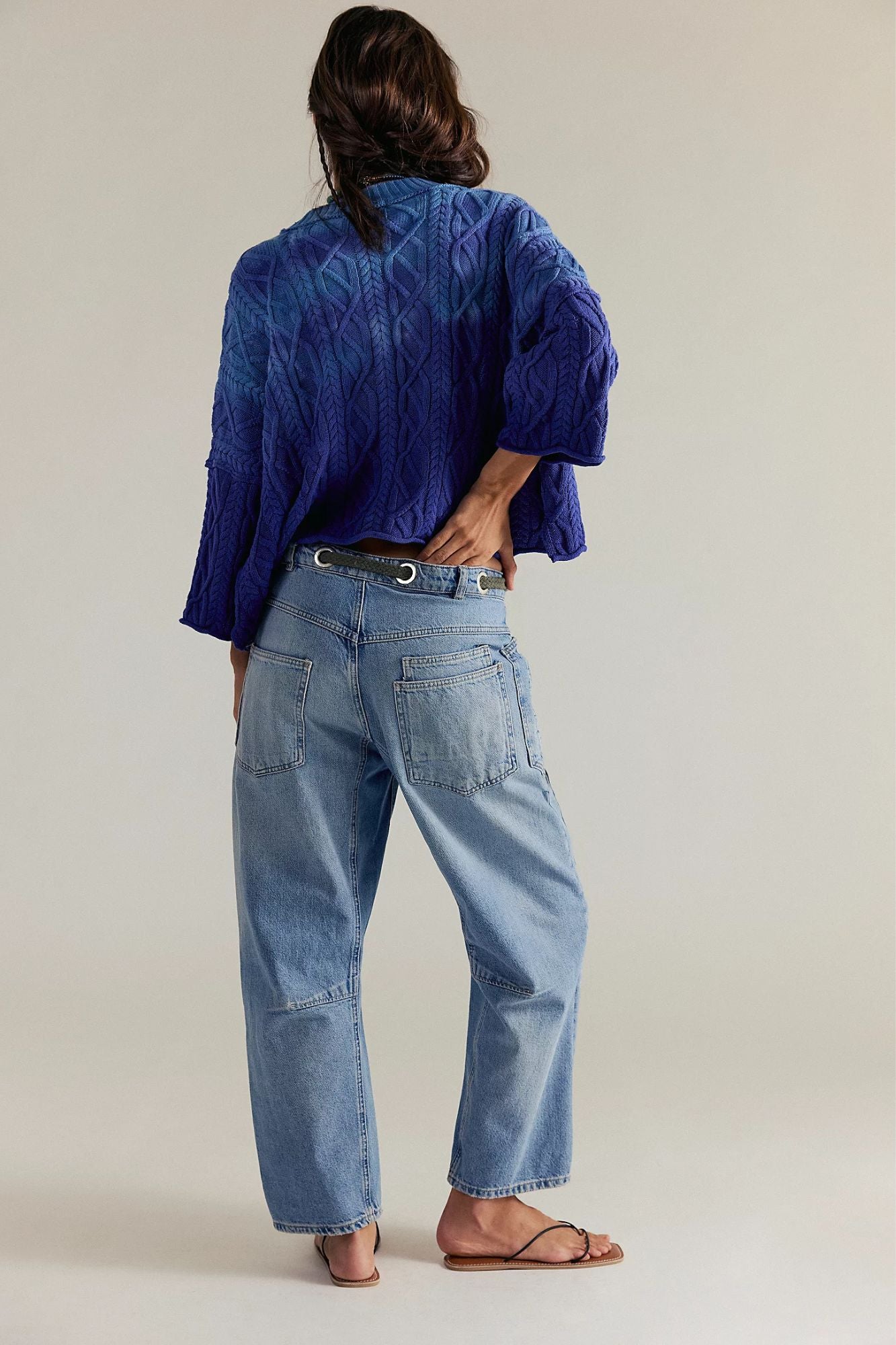 Moxie Pull-On Barrel Jeans