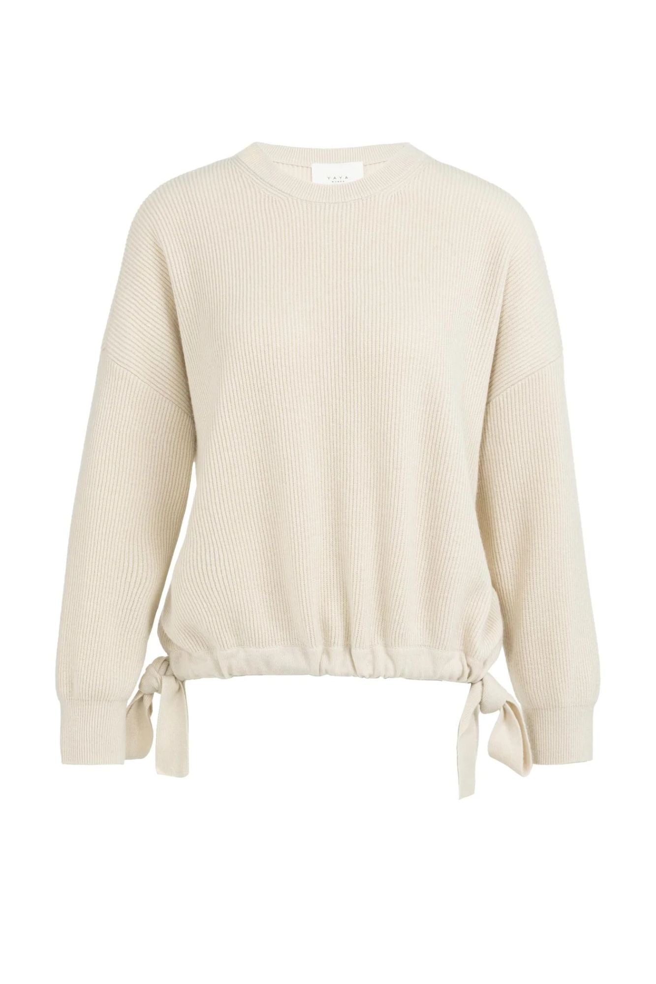 Knitted Sweater with Cords