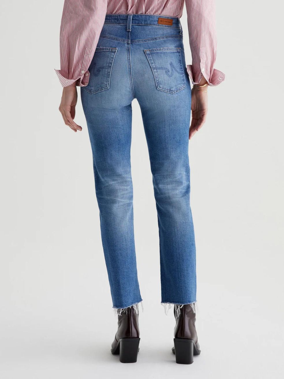 Saige High-Rise Straight Crop