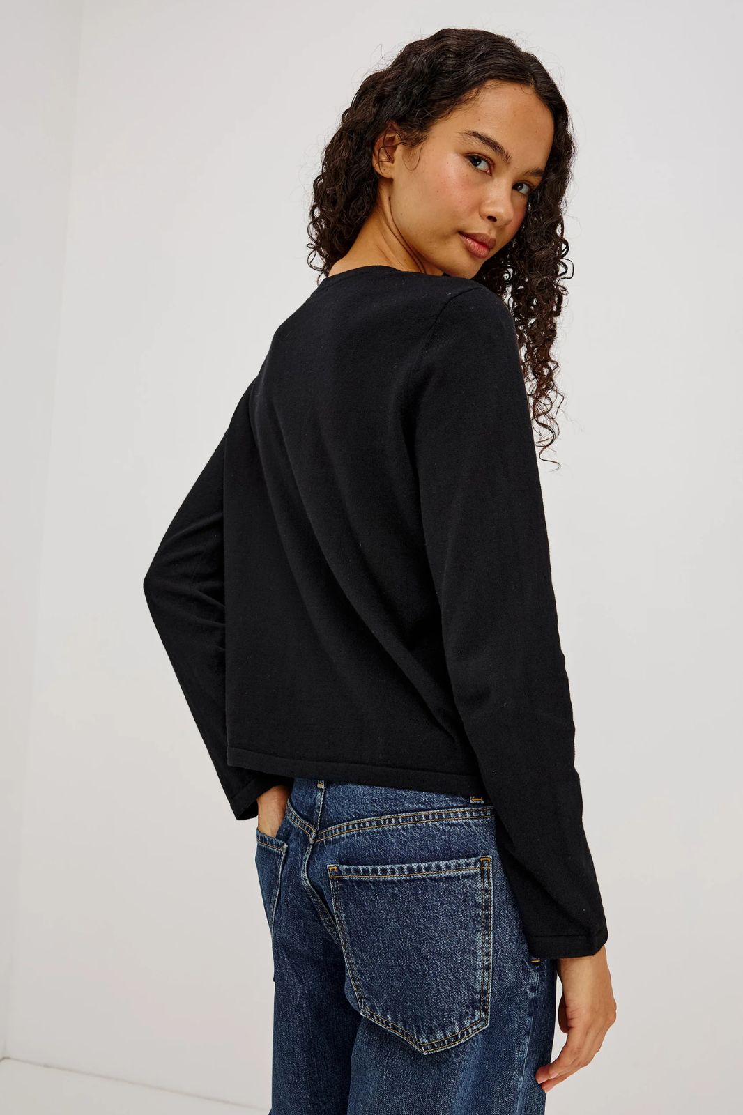 Cotton Cashmere Long Sleeve Tee