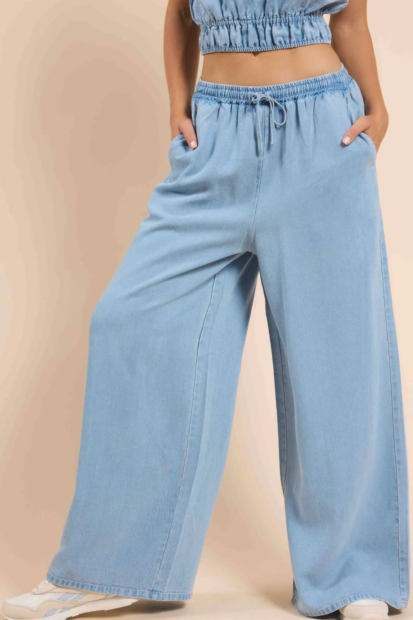 It's Pouring Elastic Drawstring Pants