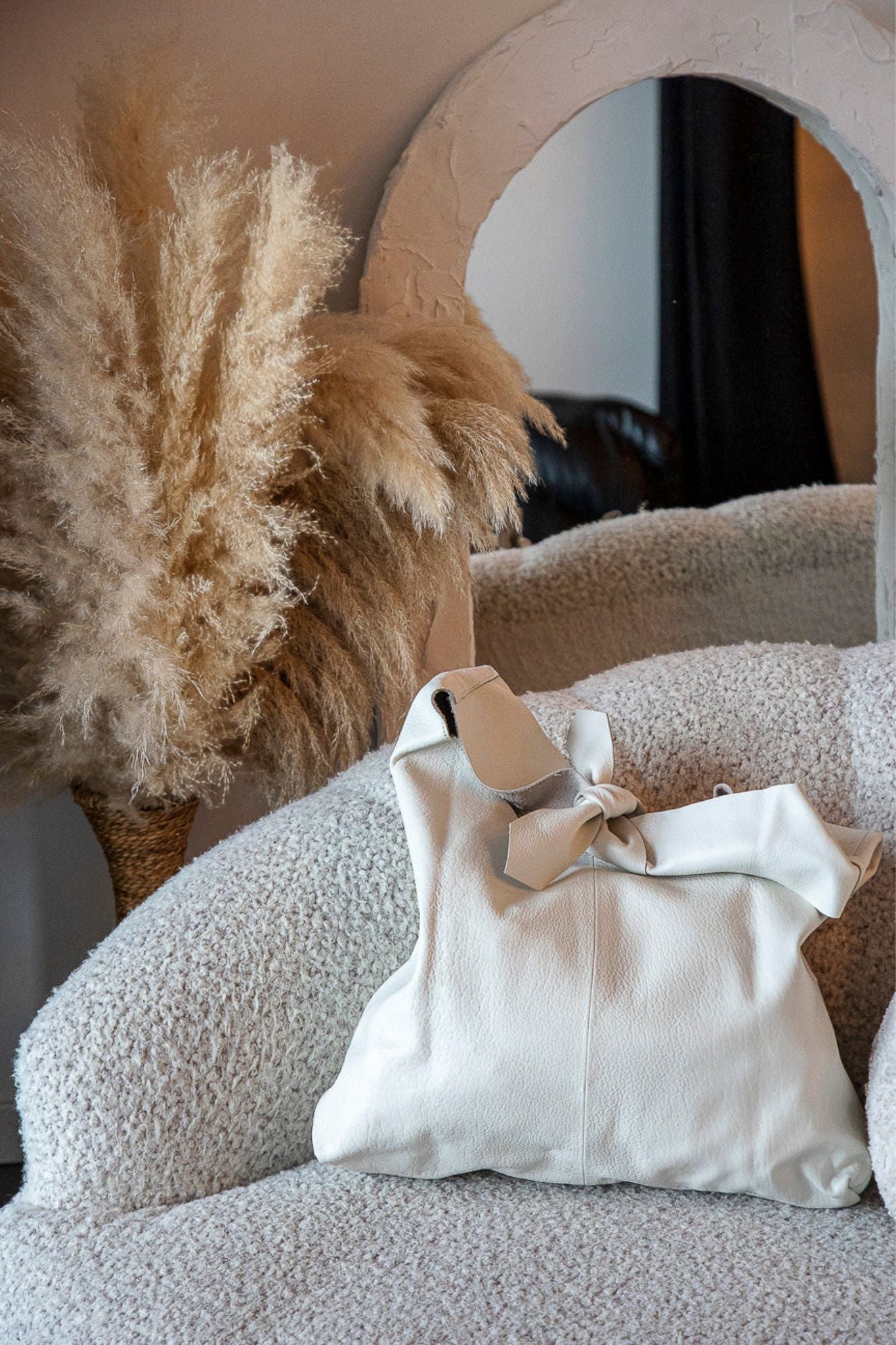 Knot Leather Shoulder Bag