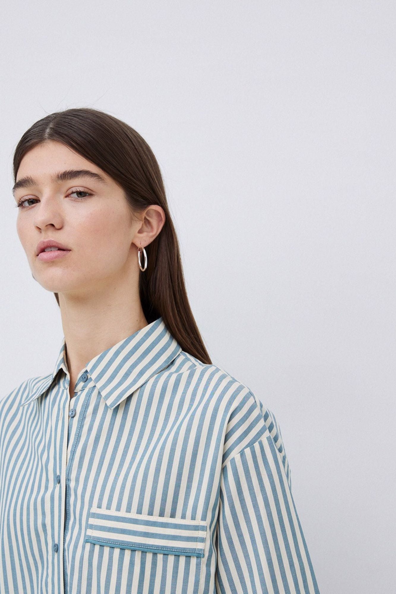 Striped Poplin Shirt