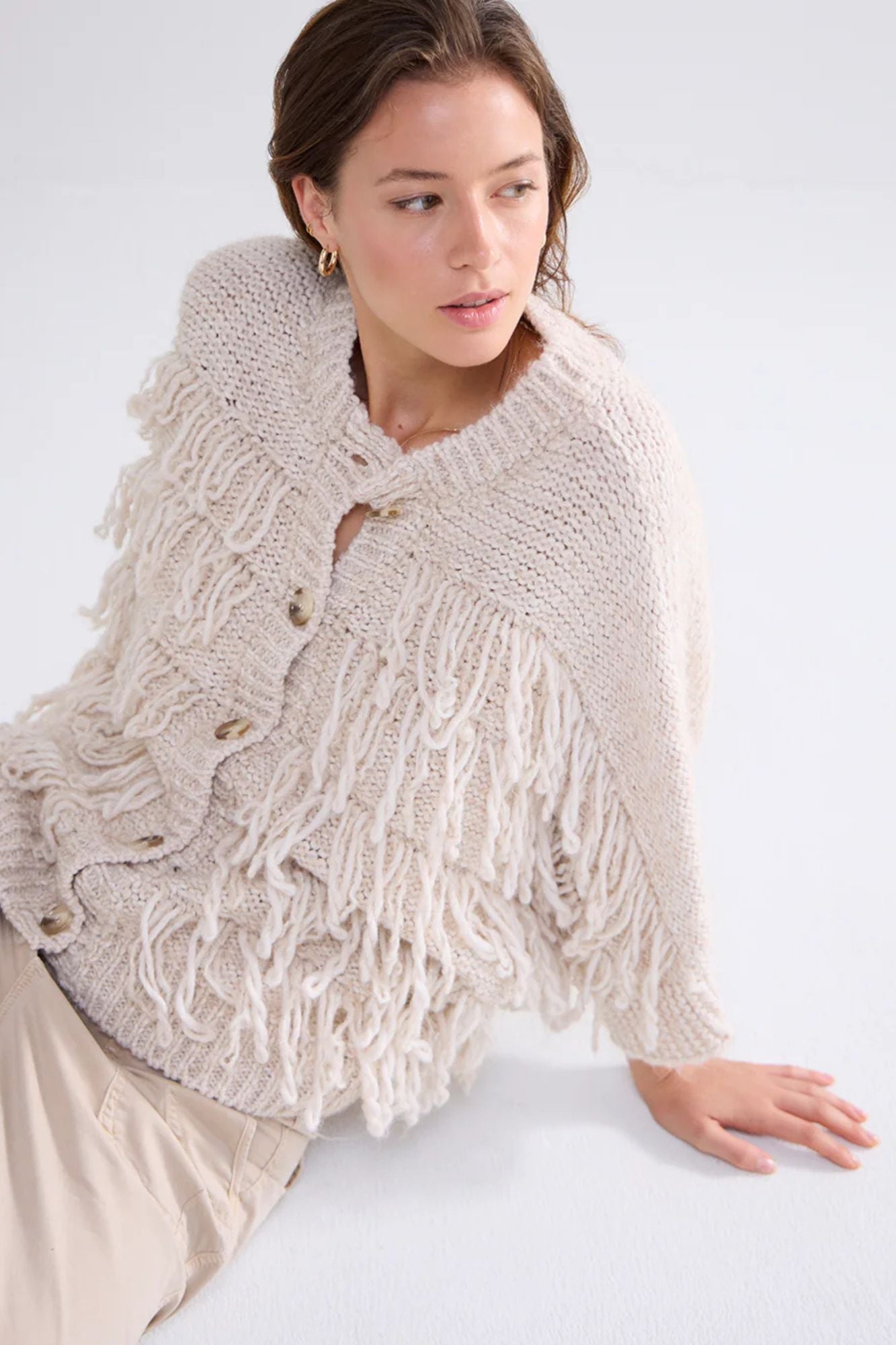 Fret Fringe Sweater
