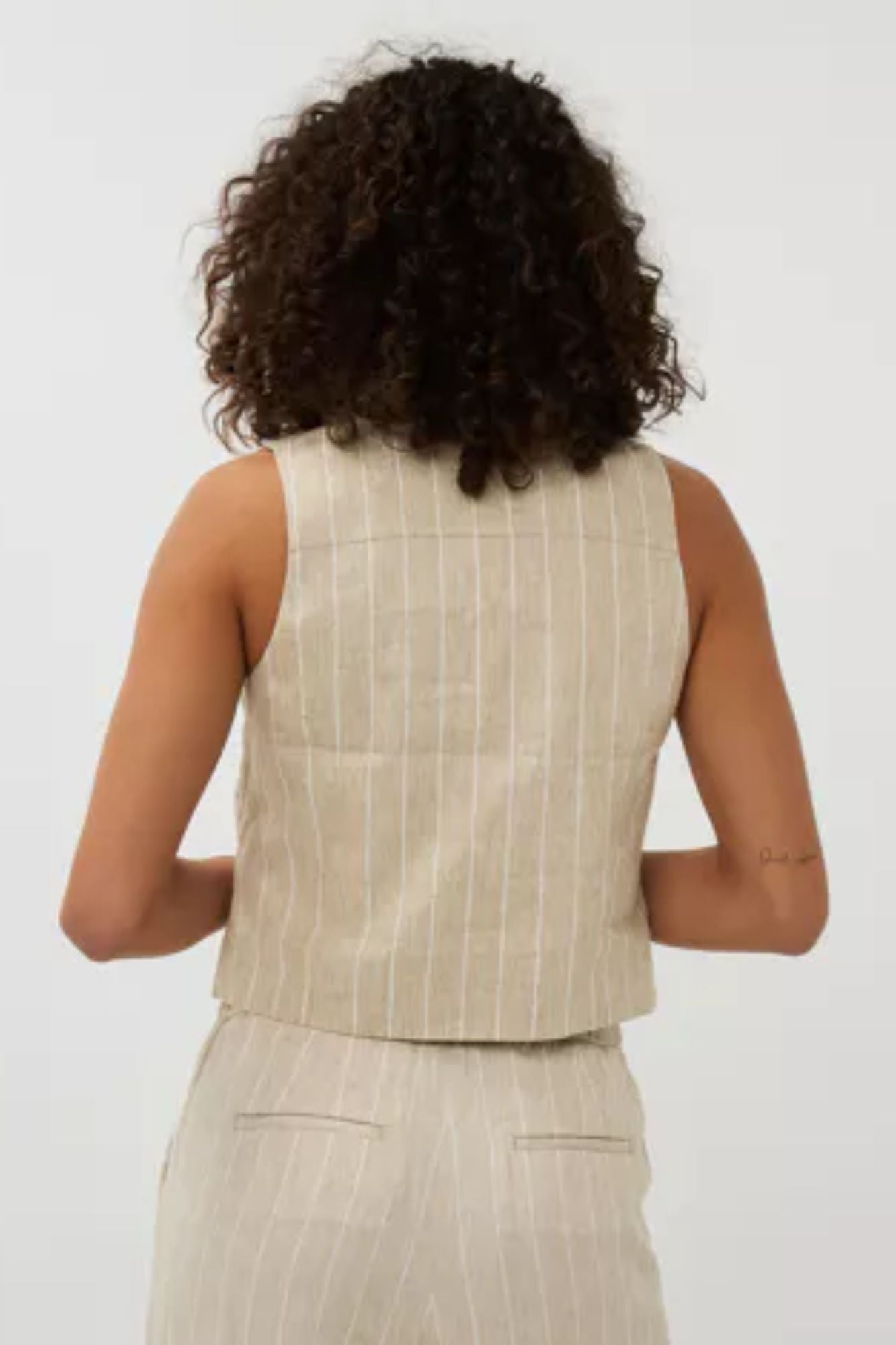 Gilet Linen Stripe