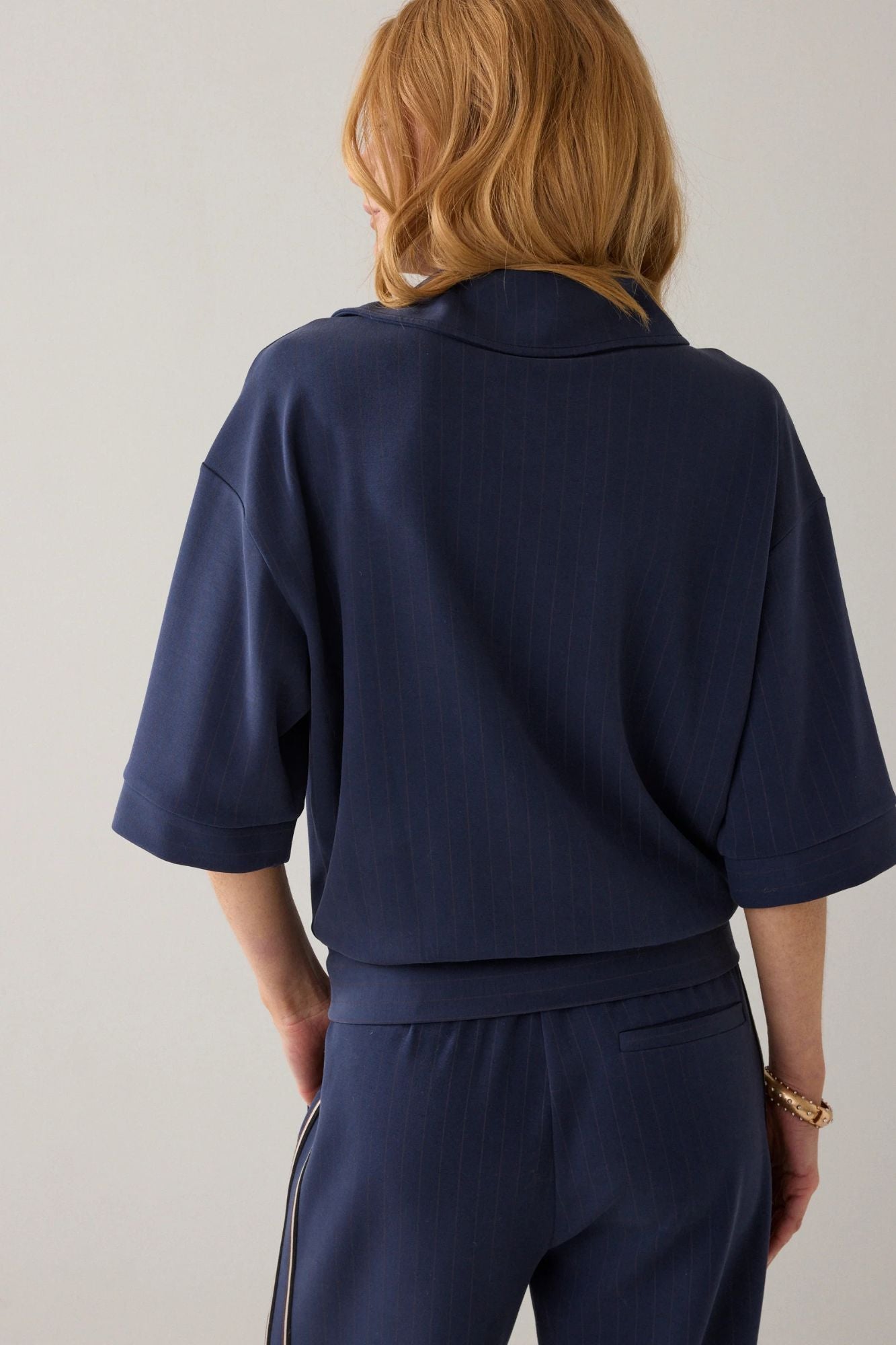 Pinstripe Polo Shirt