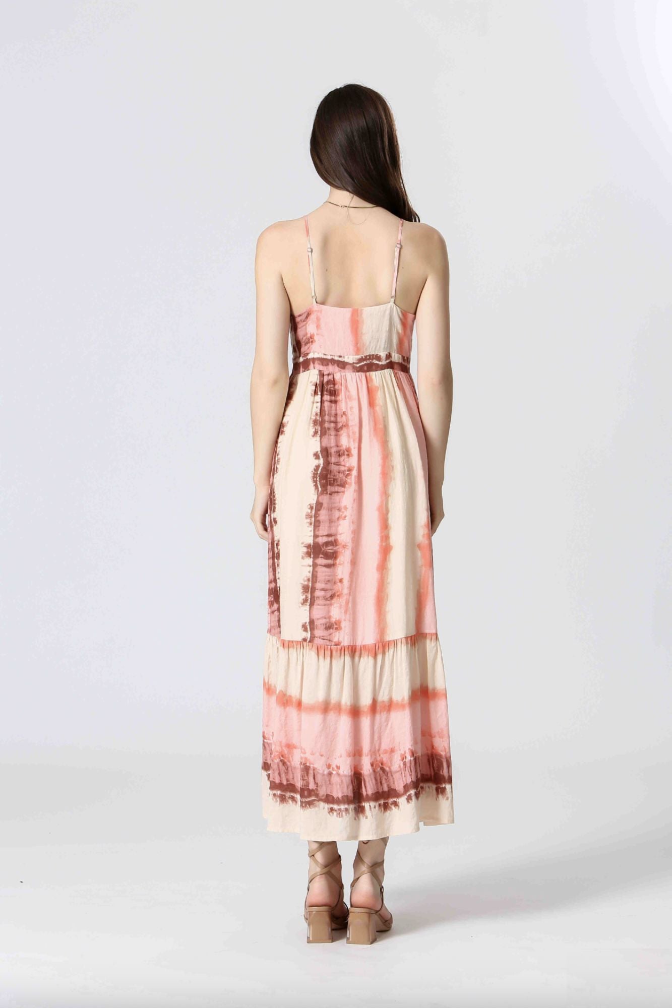 Long Tie-dye Print Dress